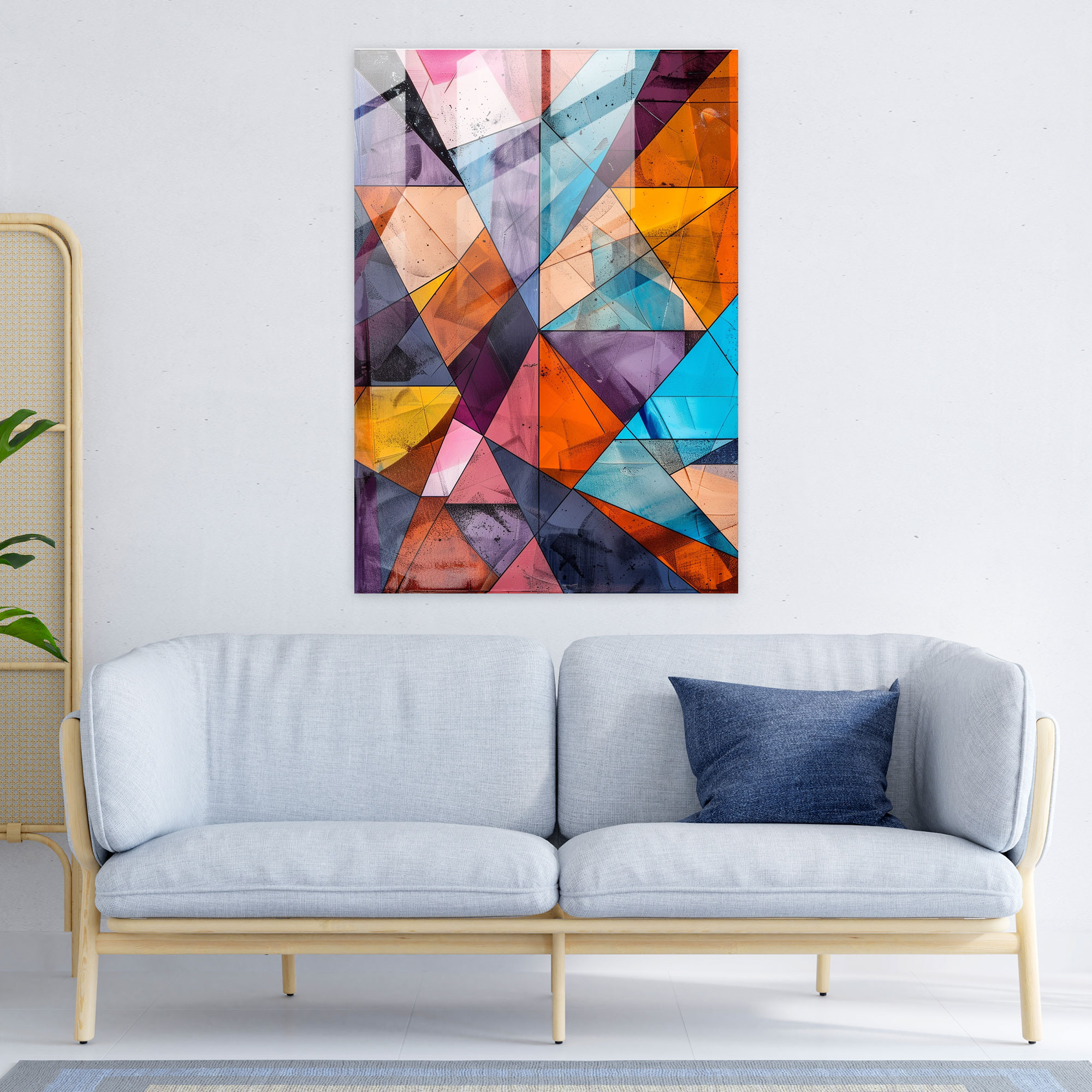 Cubism Glass Print Wall Art - Cubism, Cubism, Glass Wall Art, Home Decoration