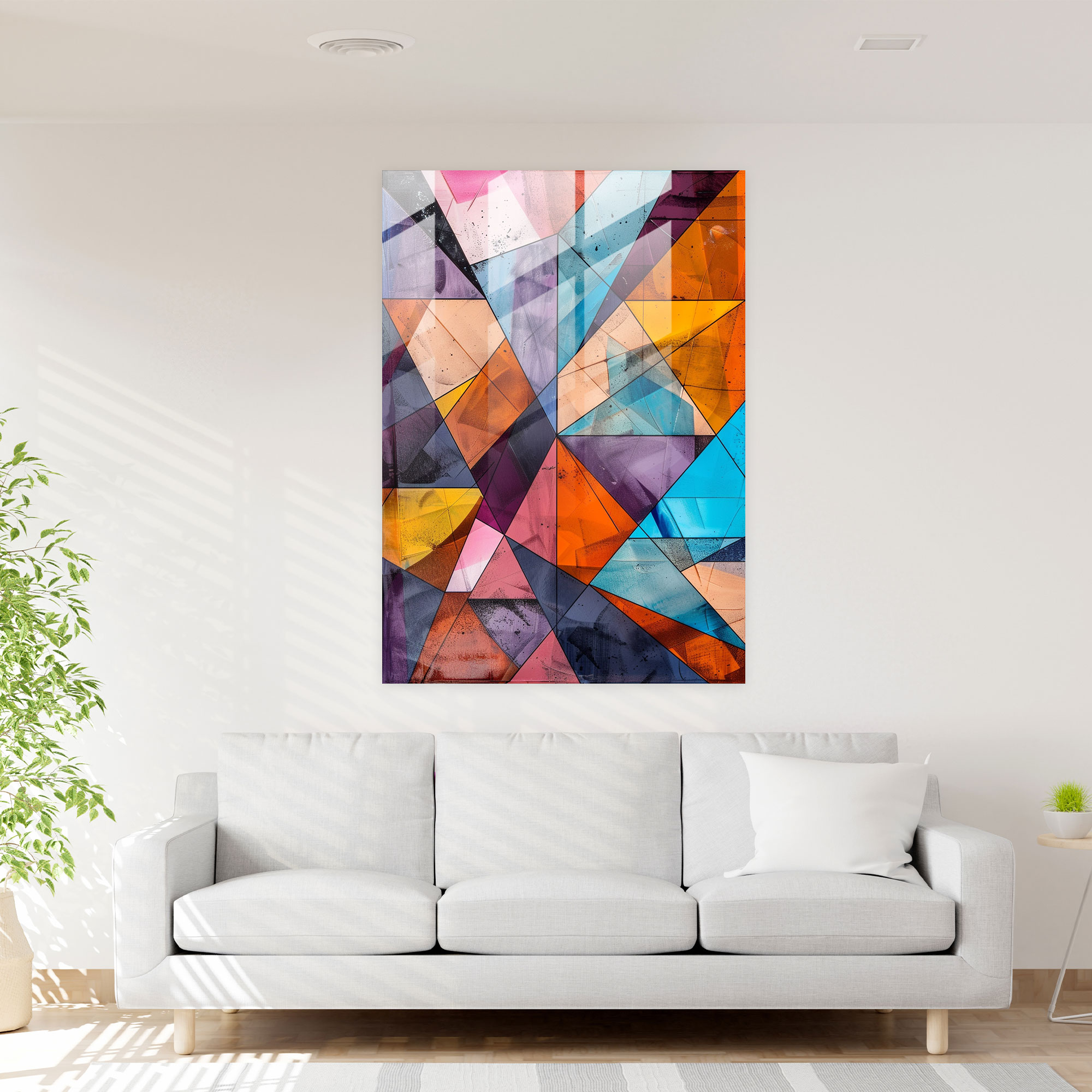 Cubism Glass Print Wall Art - Cubism, Cubism, Glass Wall Art, Home Decoration