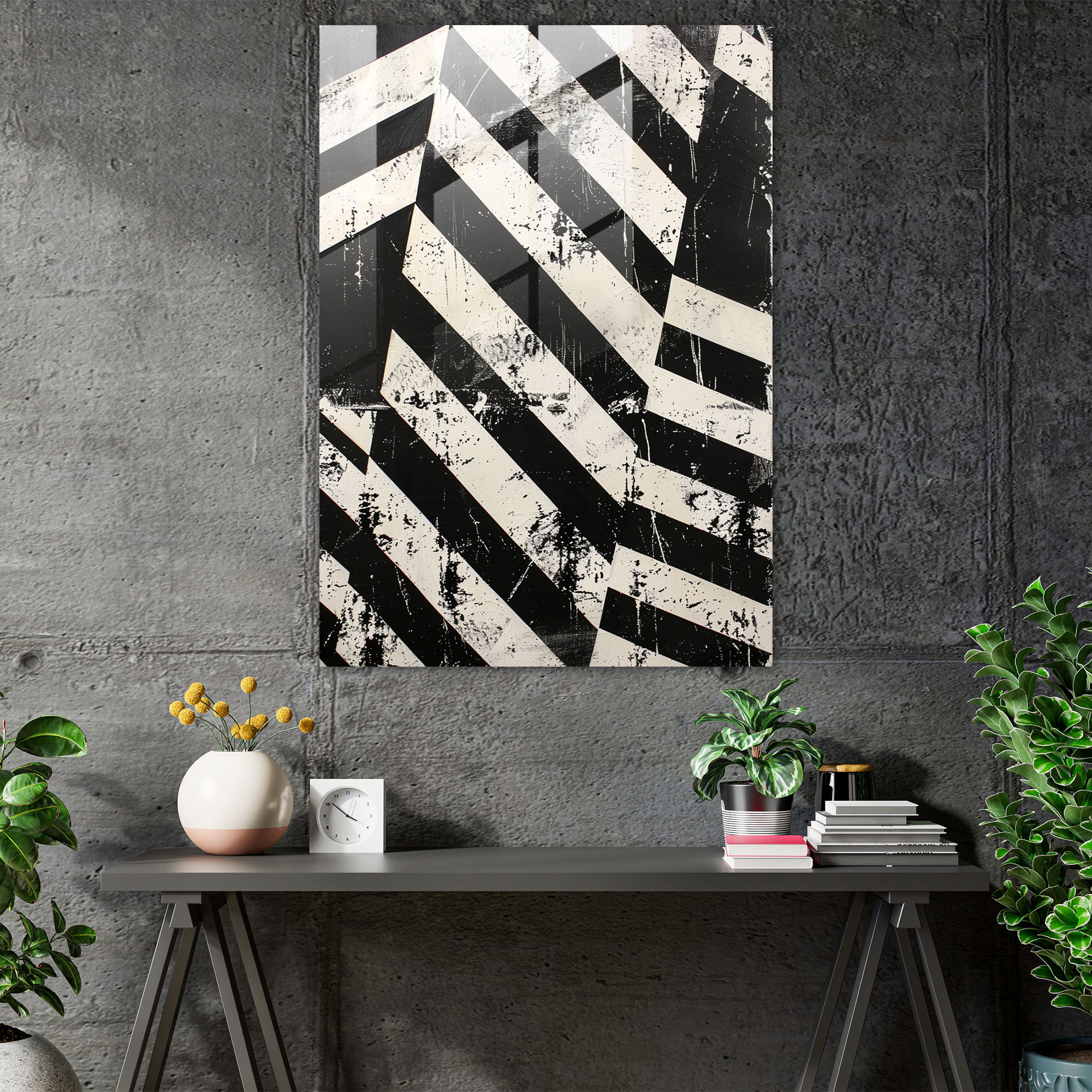 Bold Cubism Glass Wall Decoration - Cubism, Glass Art, Glass Wall Art, Wall Decoration