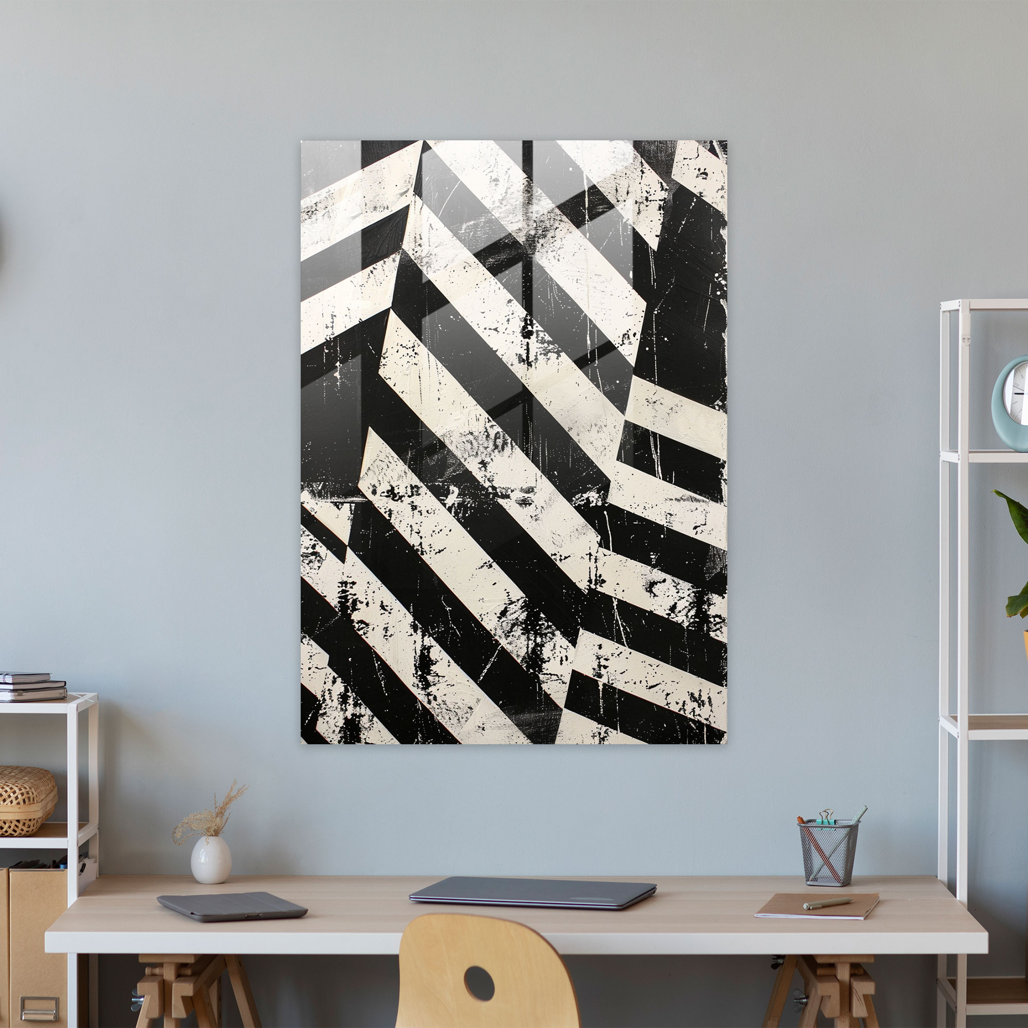 Bold Cubism Glass Wall Decoration - Cubism, Glass Art, Glass Wall Art, Wall Decoration