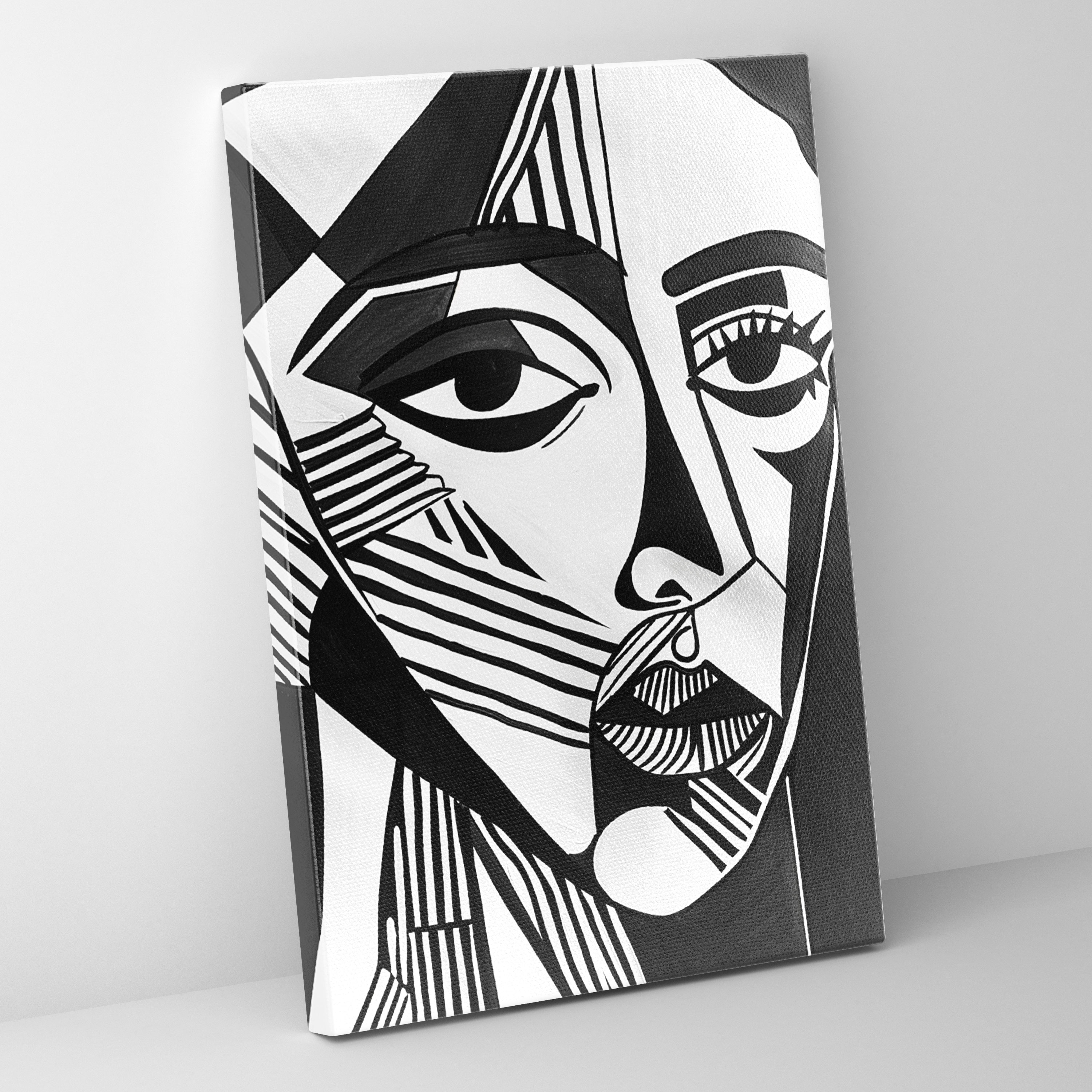 Picasso Inspired Cubism Wall Art - Cubism, Canvas, Home Decoration, Cubism