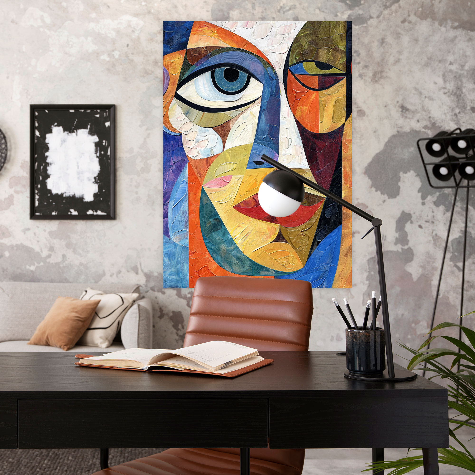 Picasso Inspired Cubism Canvas Print - Cubism, Wall Art, Canvas, Home Decoration