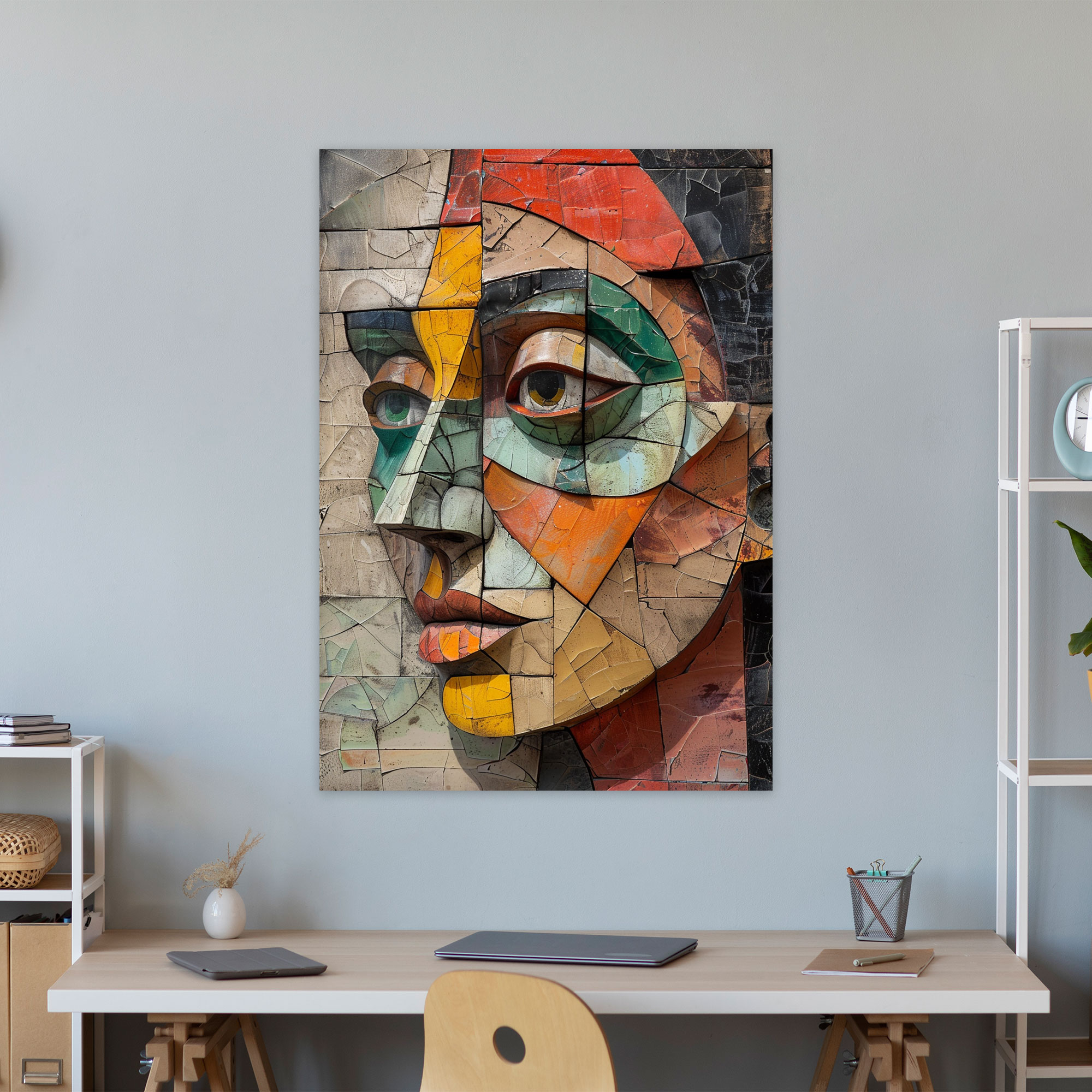 Fragmented Cubism Wall Art - Cubism, Wall Art, Cubism, Canvas