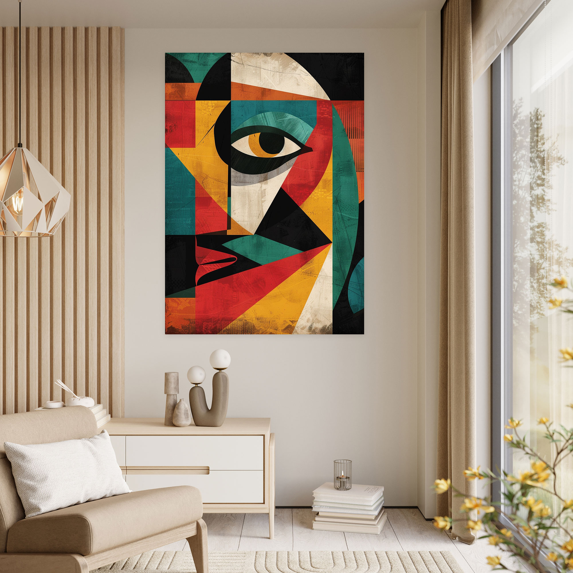 Multi-Dimensional Cubism Canvas Print - Cubism, Home Decoration, Canvas, Wall Art