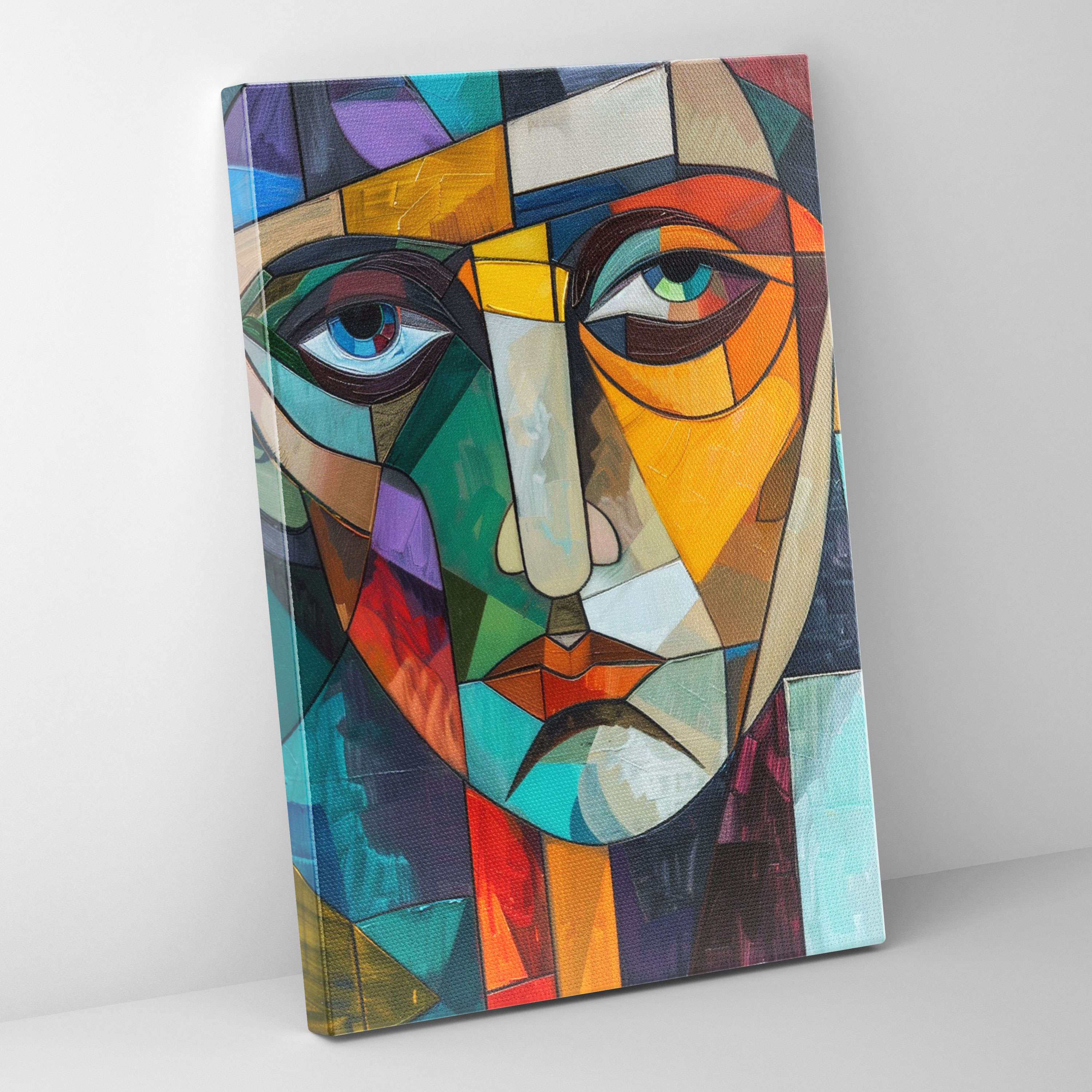 Cubist Portrait Wall Decoration - Cubism, Canvas, Cubism, Canvas Wall Art