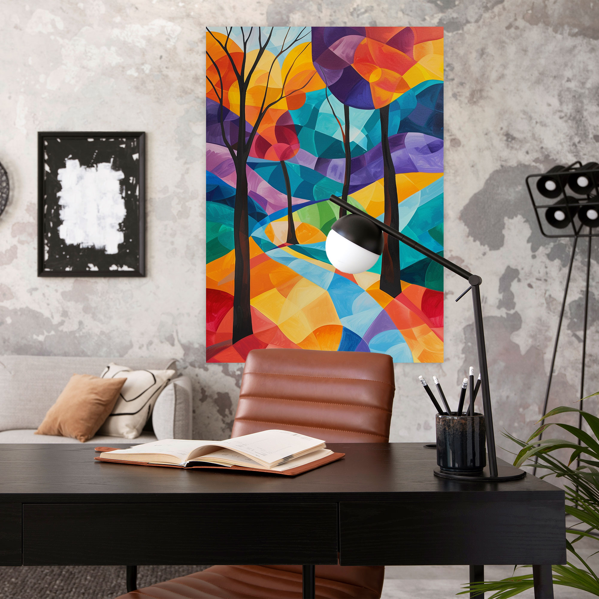 Cubism Landscape Canvas Print - Cubism, Canvas, Cubism, Home Decoration