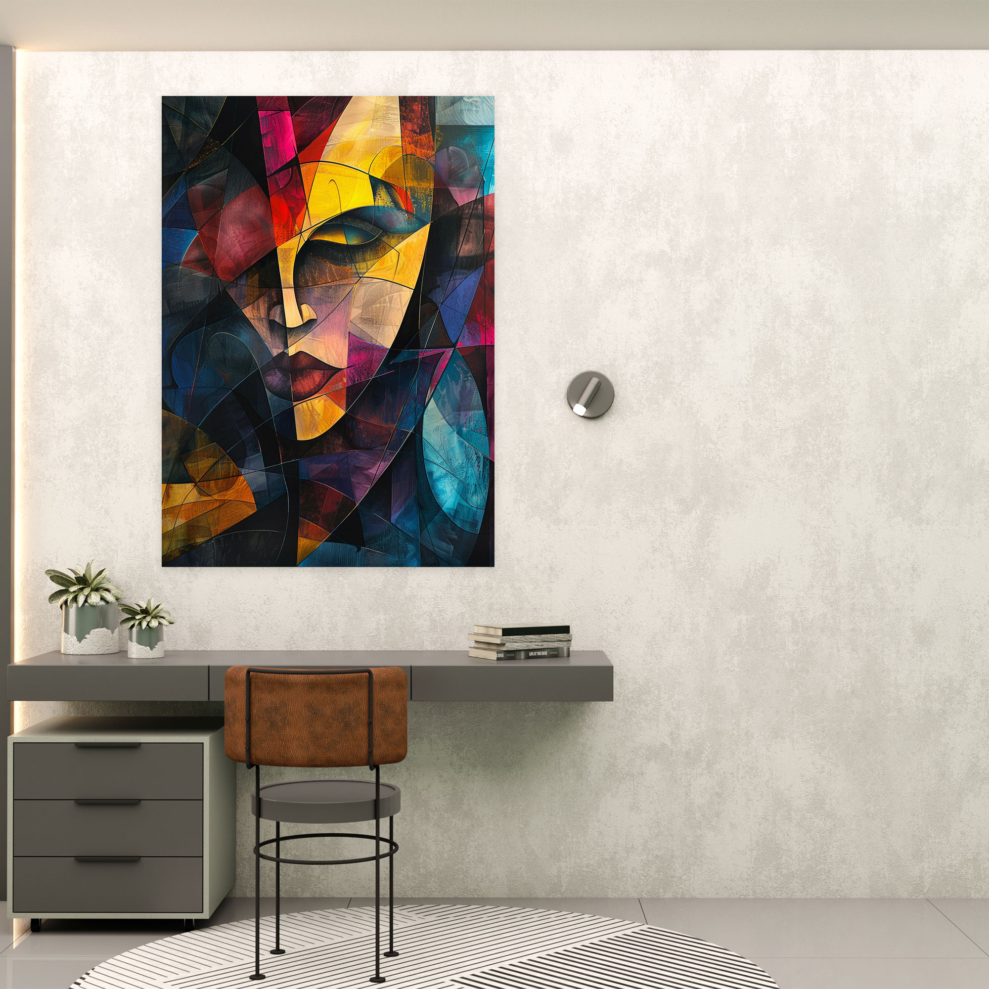Morphing Cubism Wall Art - Cubism, Home Decoration, Cubism, Canvas