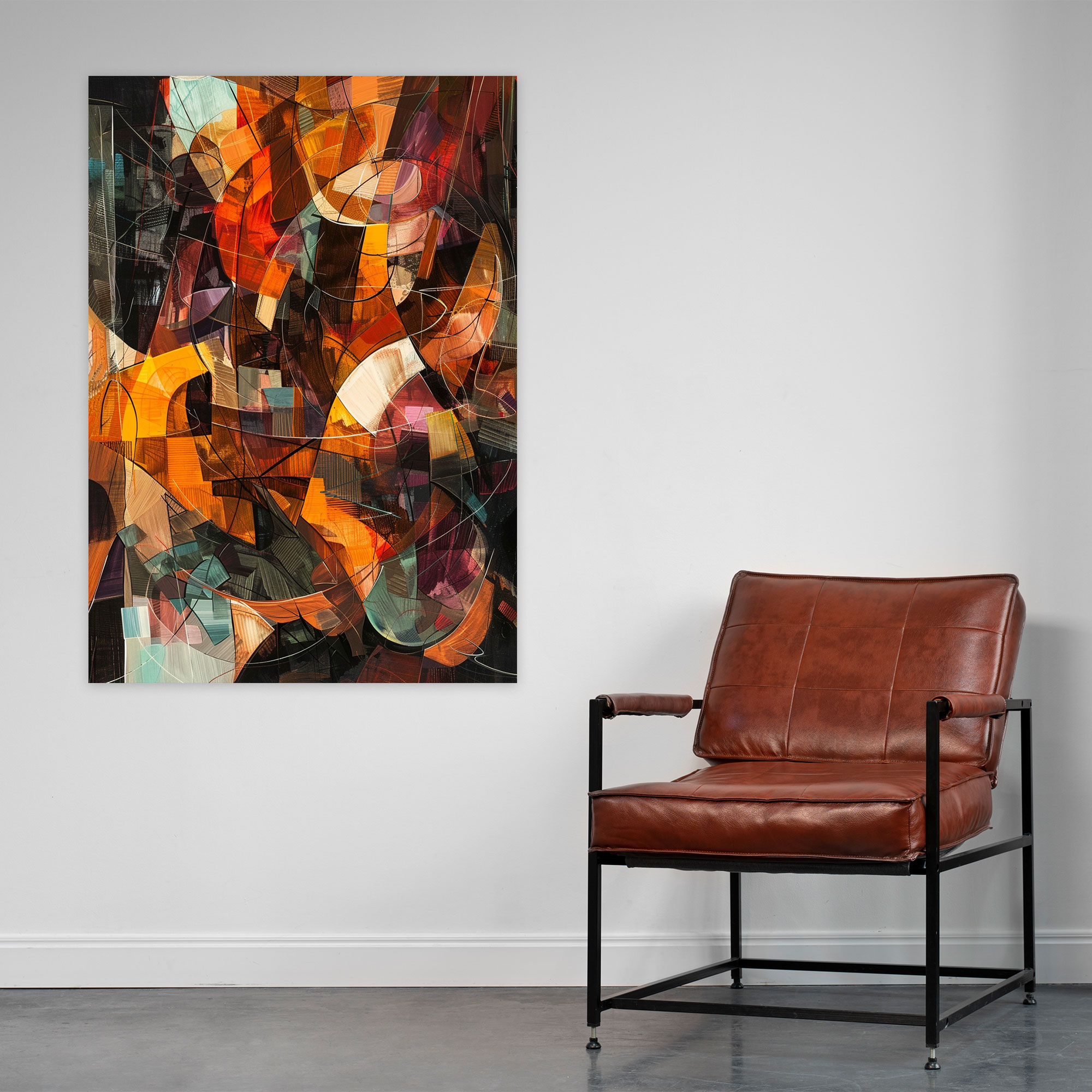Dynamic Cubism Canvas Print - Cubism, Canvas Print, Dynamic Movement, Canvas