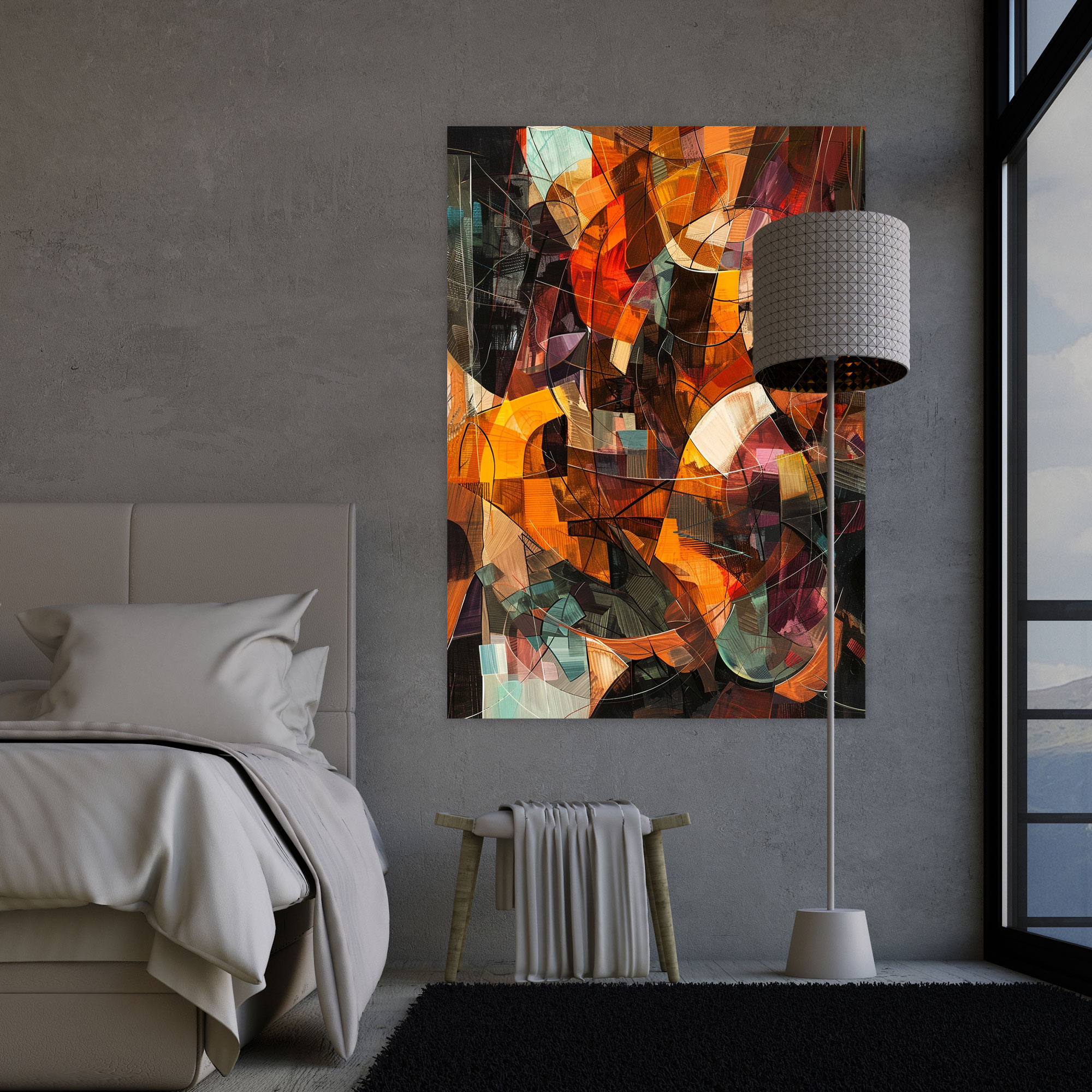 Dynamic Cubism Canvas Print - Cubism, Canvas Print, Dynamic Movement, Canvas