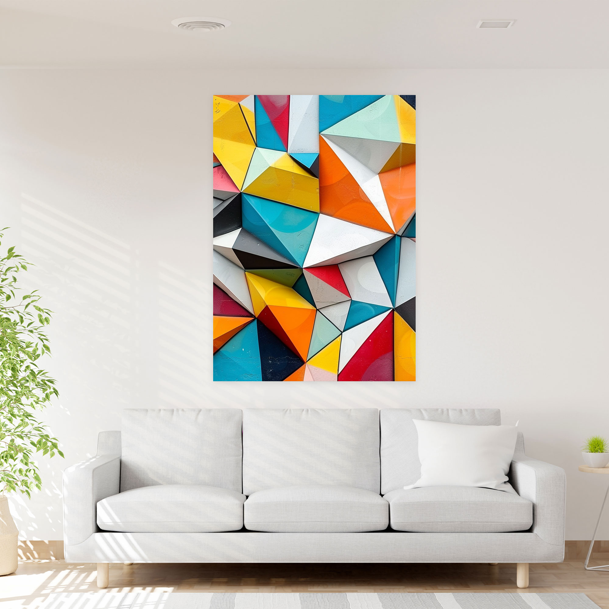 Geometric Cubism Wall Decoration - Cubism, Canvas Wall Art, Cubism, Canvas