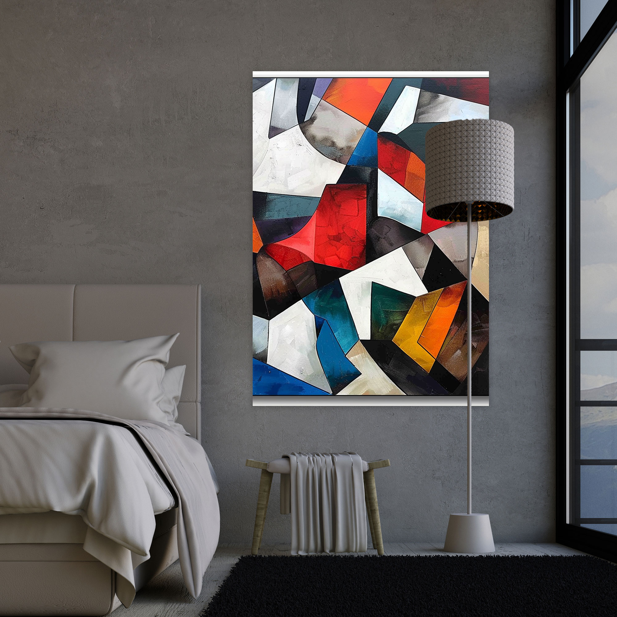 Cubism Animal Motion Canvas Print - Cubism, Home Decoration, Canvas, Wall Art