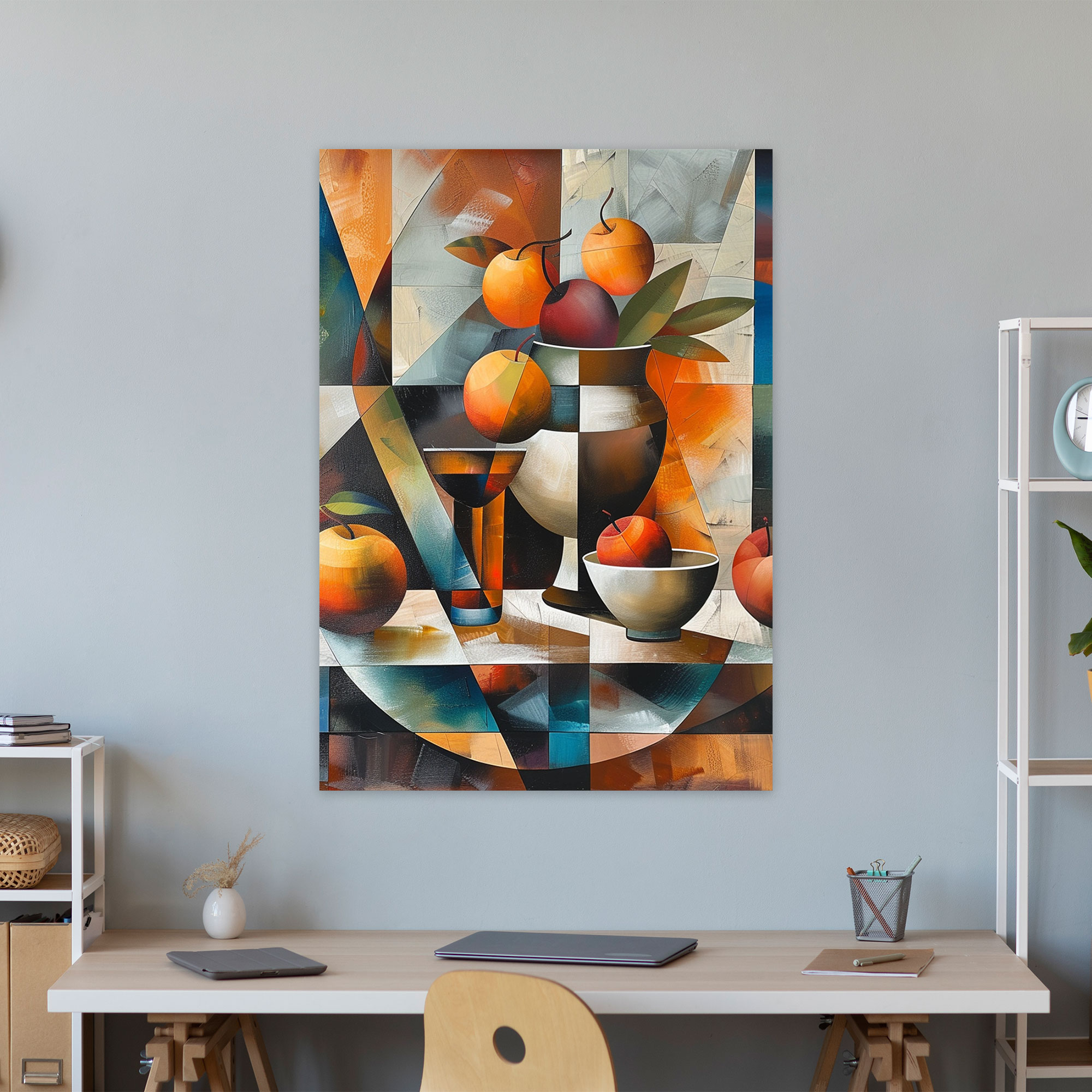 Still Life Cubism Canvas Print - Cubism, Home Decoration, Canvas Wall Art, Wall Decoration