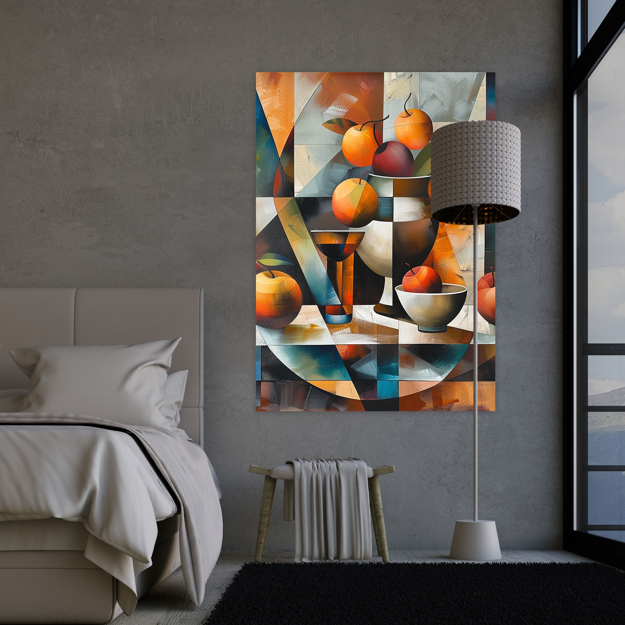 Still Life Cubism Canvas Print - Cubism, Home Decoration, Canvas Wall Art, Wall Decoration