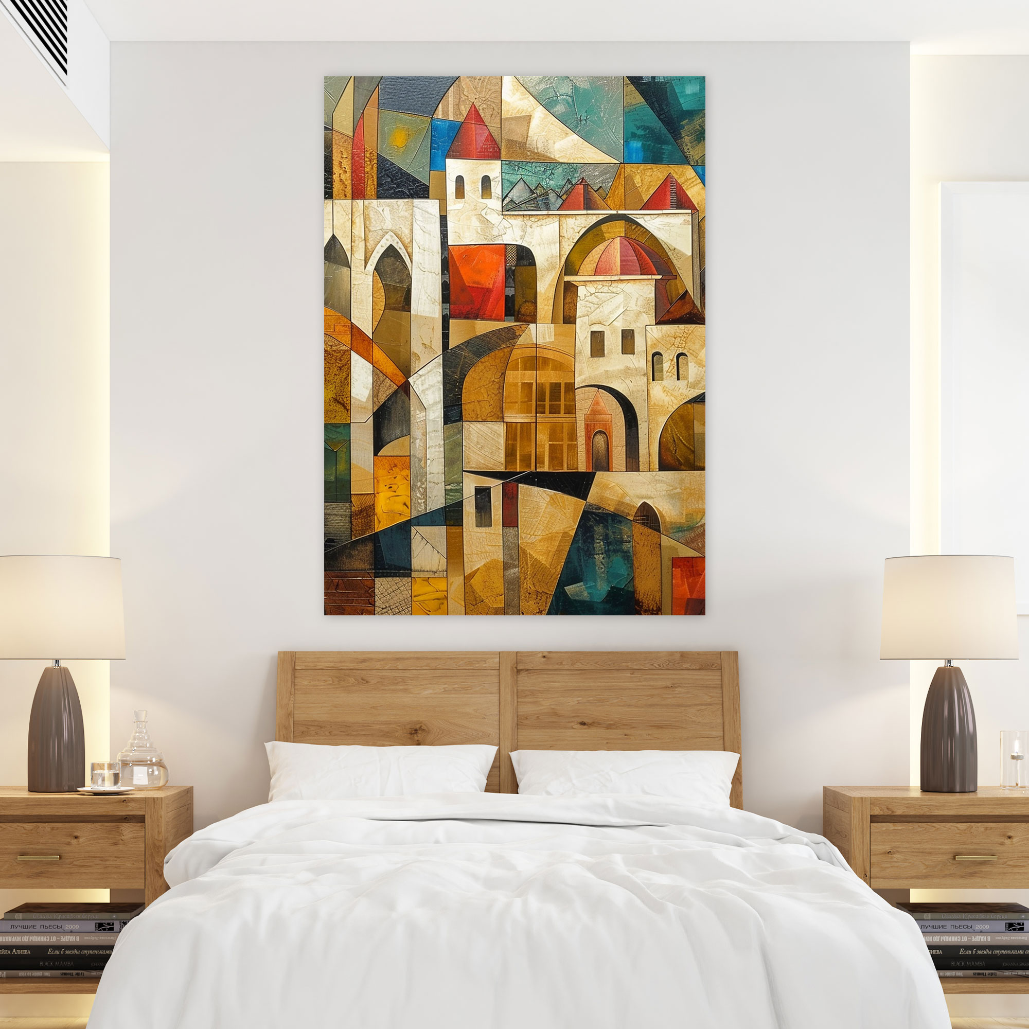 Architectural Cubism City Wall Art - Cubism, Cubism, Home Decoration, Wall Decoration