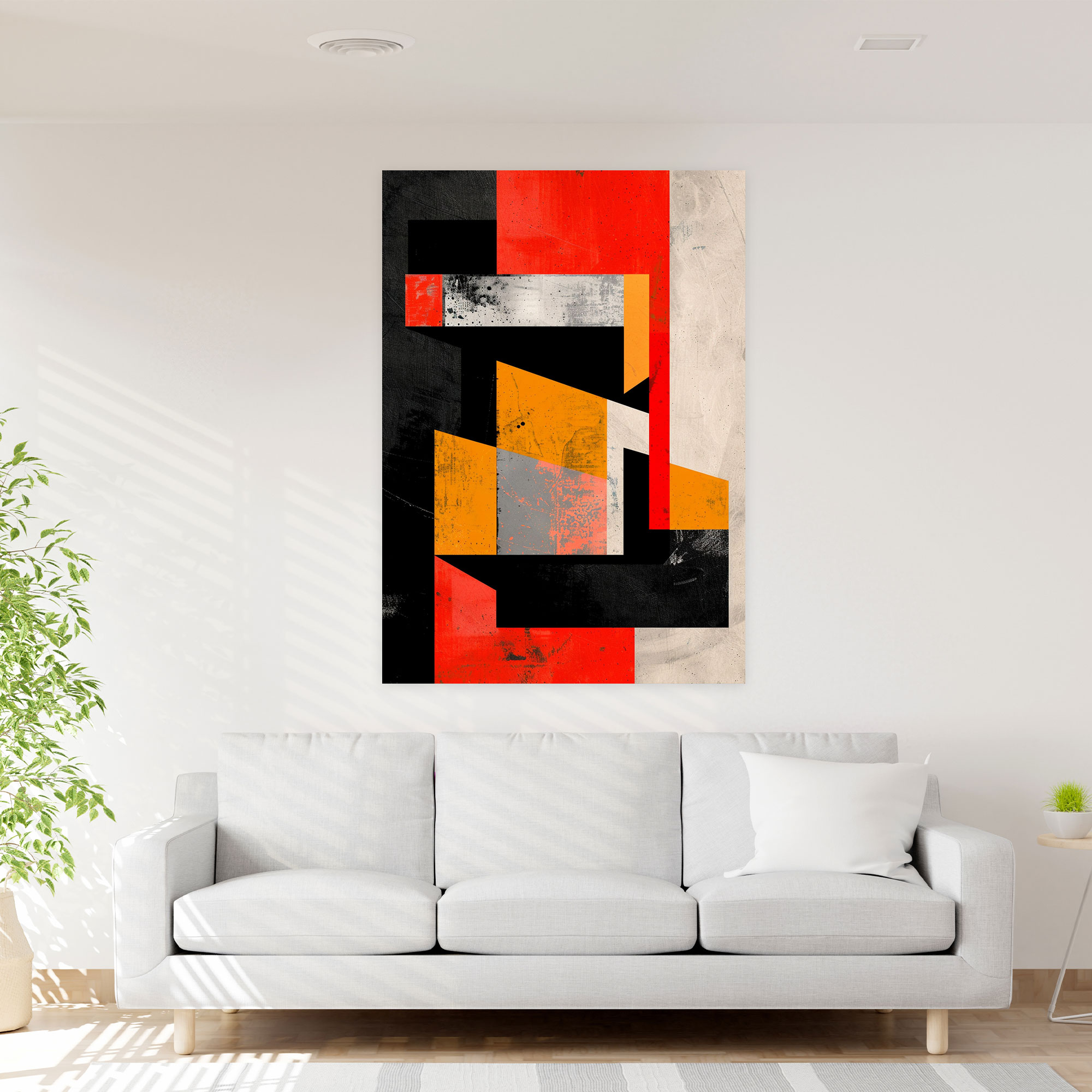 Minimalist Cubism Canvas Print - Cubism, Wall Decoration, Canvas Wall Art, Cubism