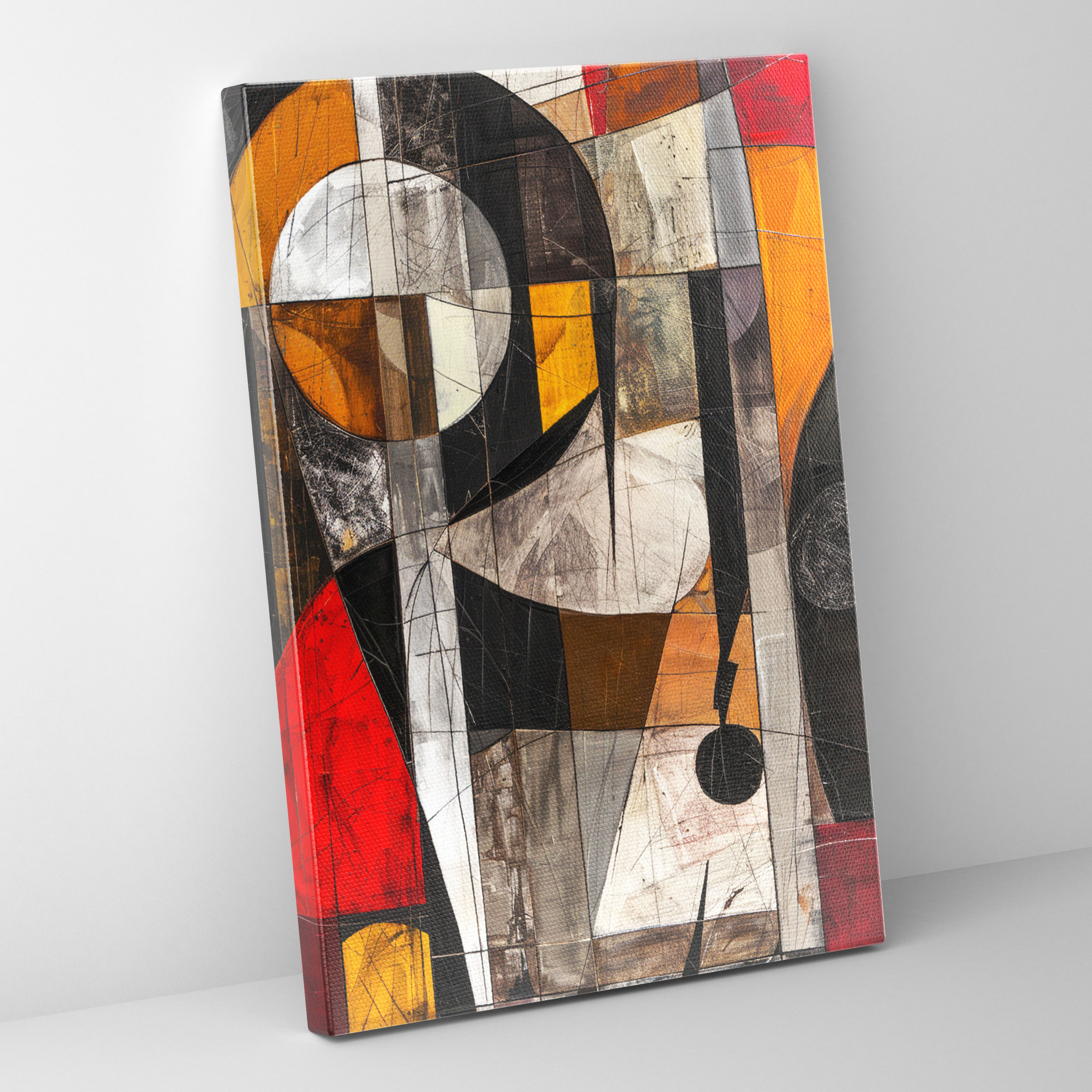 Bold Cubism Landscape Canvas Print - Cubism, Cubism, Canvas Print, Canvas