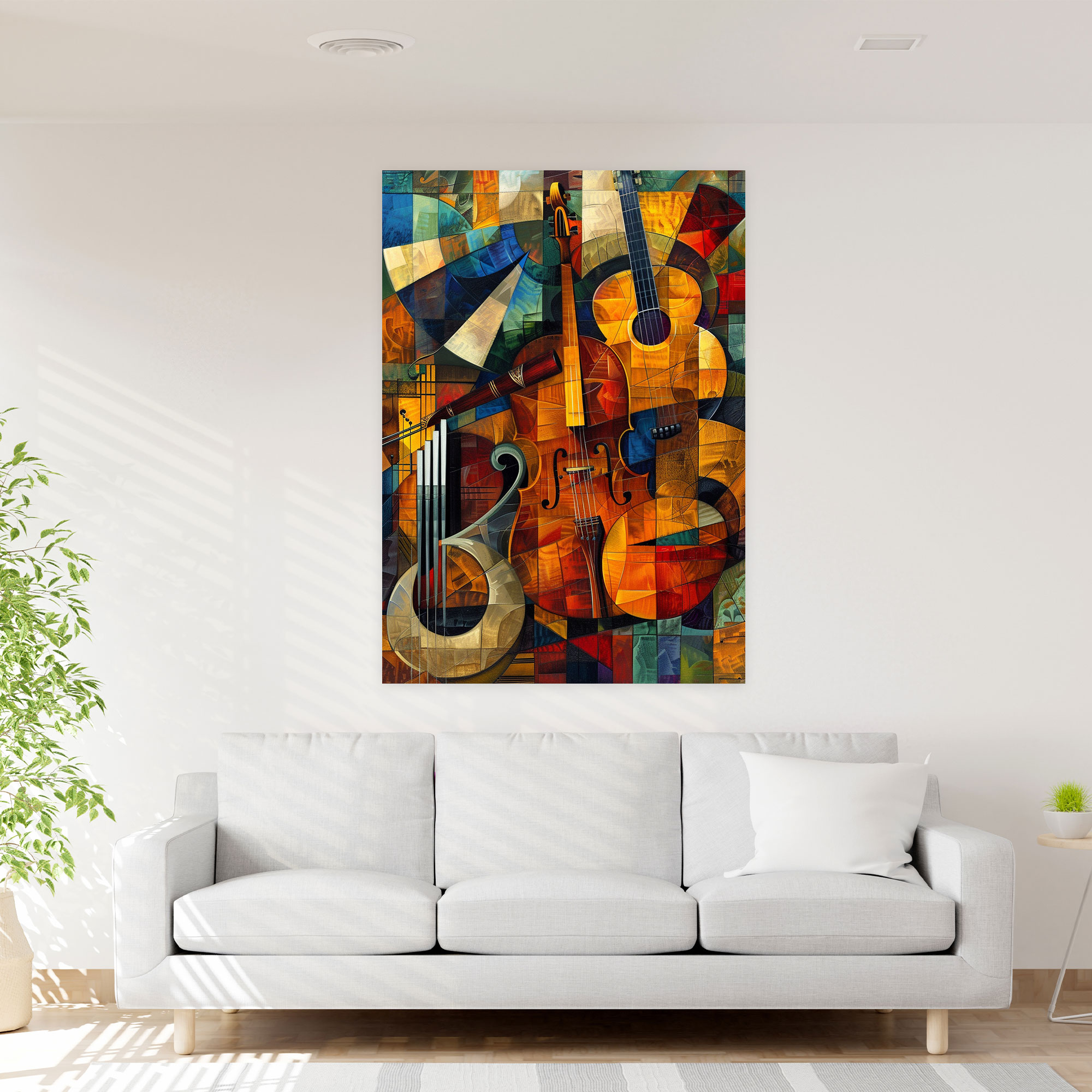 Cubism Music Wall Decoration - Cubism, Canvas, Wall Decoration, Canvas Wall Art