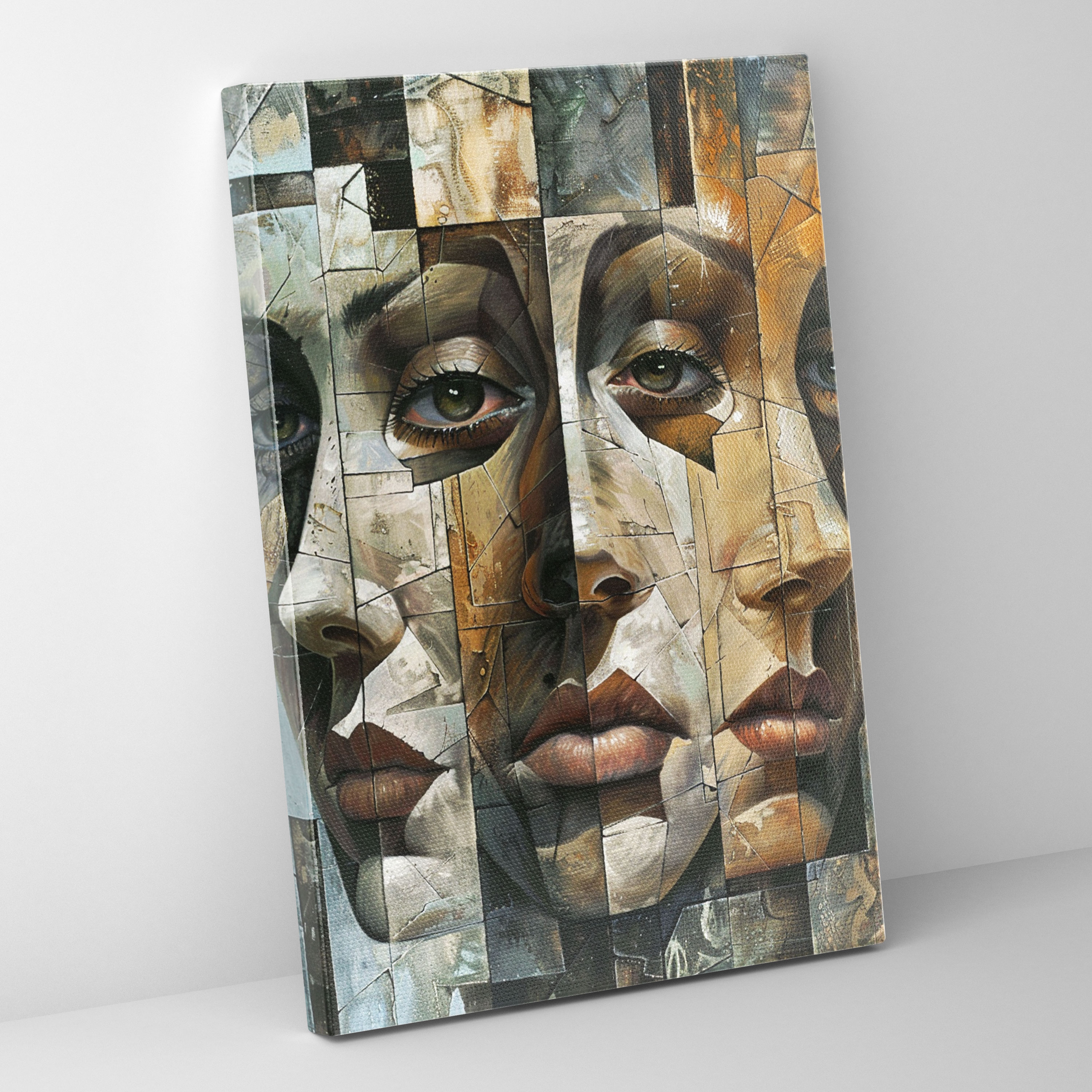 Cubism Faces Canvas Print - Cubism, Cubism, Home Decoration, Canvas Wall Art