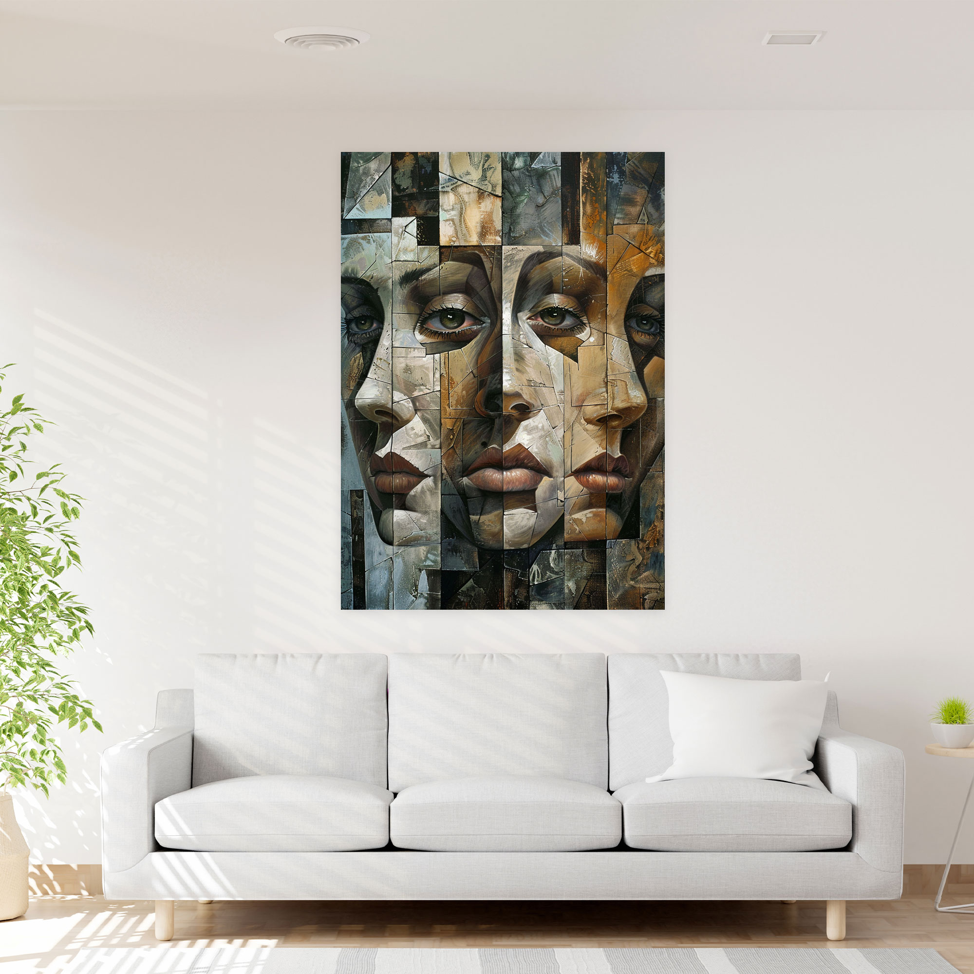 Cubism Faces Canvas Print - Cubism, Cubism, Home Decoration, Canvas Wall Art
