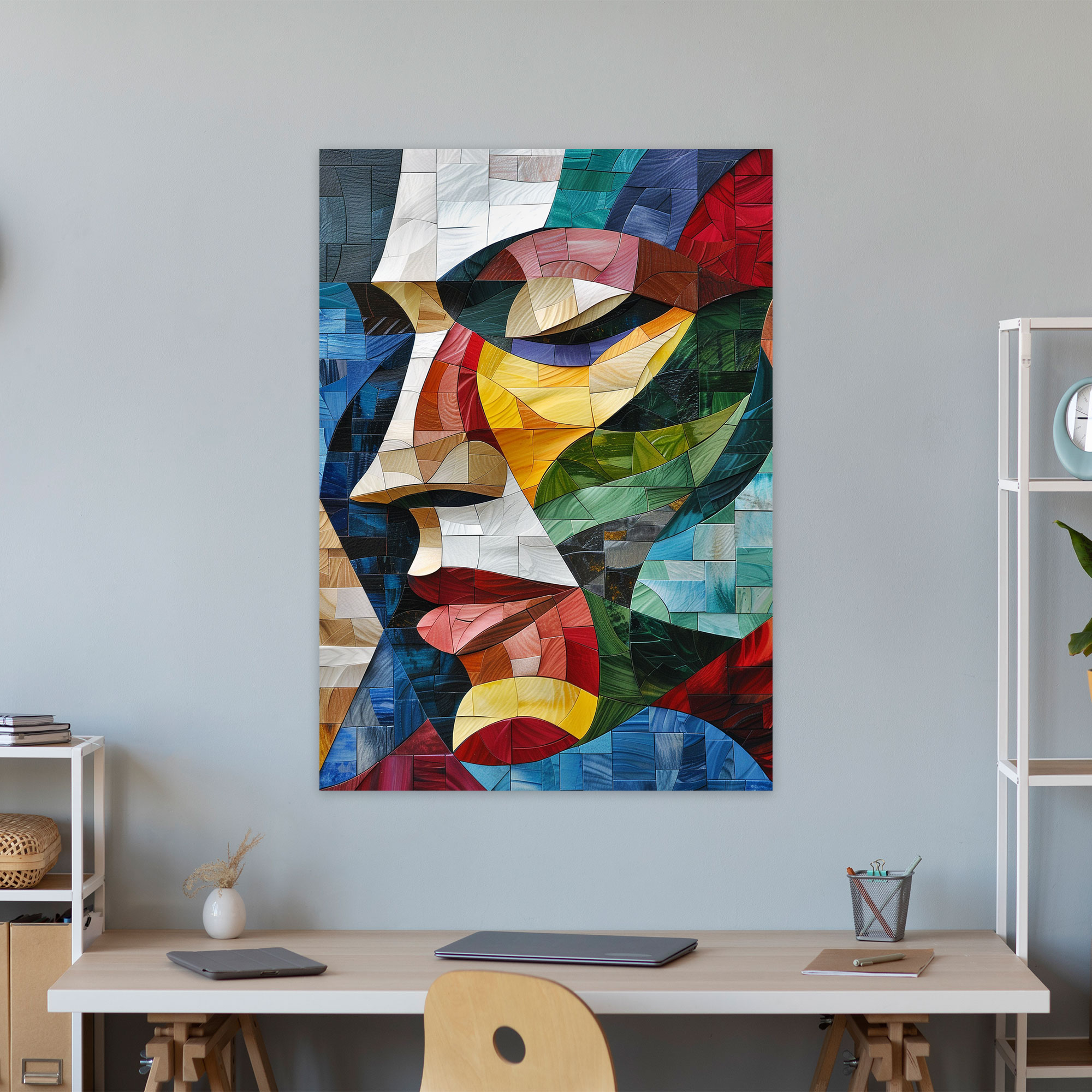 Colorful Cubism Wall Art - Cubism, Wall Art, Cubism, Home Decoration