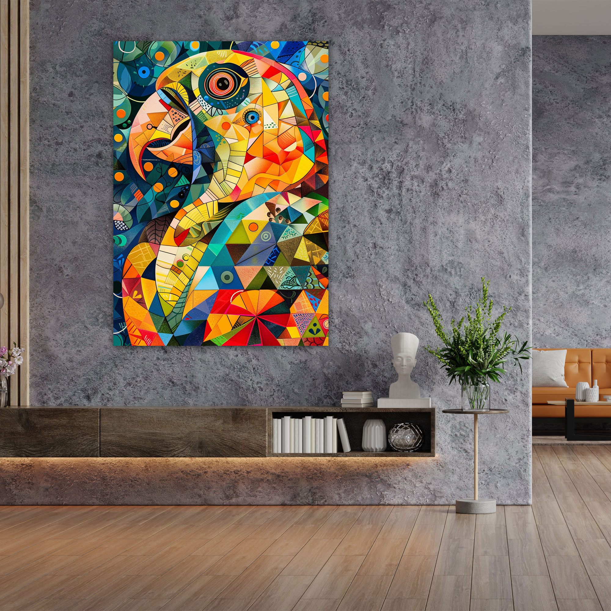 Cubism Animals Wall Decoration - Cubism, Cubism, Home Decoration, Canvas