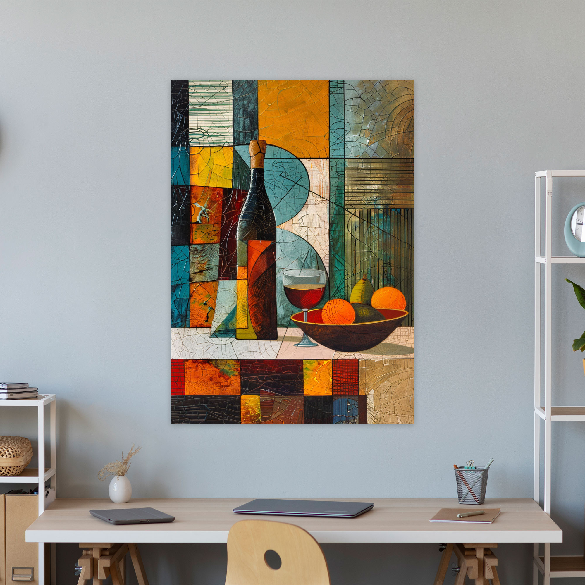 Cubism Still Life Canvas Print - Cubism, Canvas Print, Wall Art, Canvas