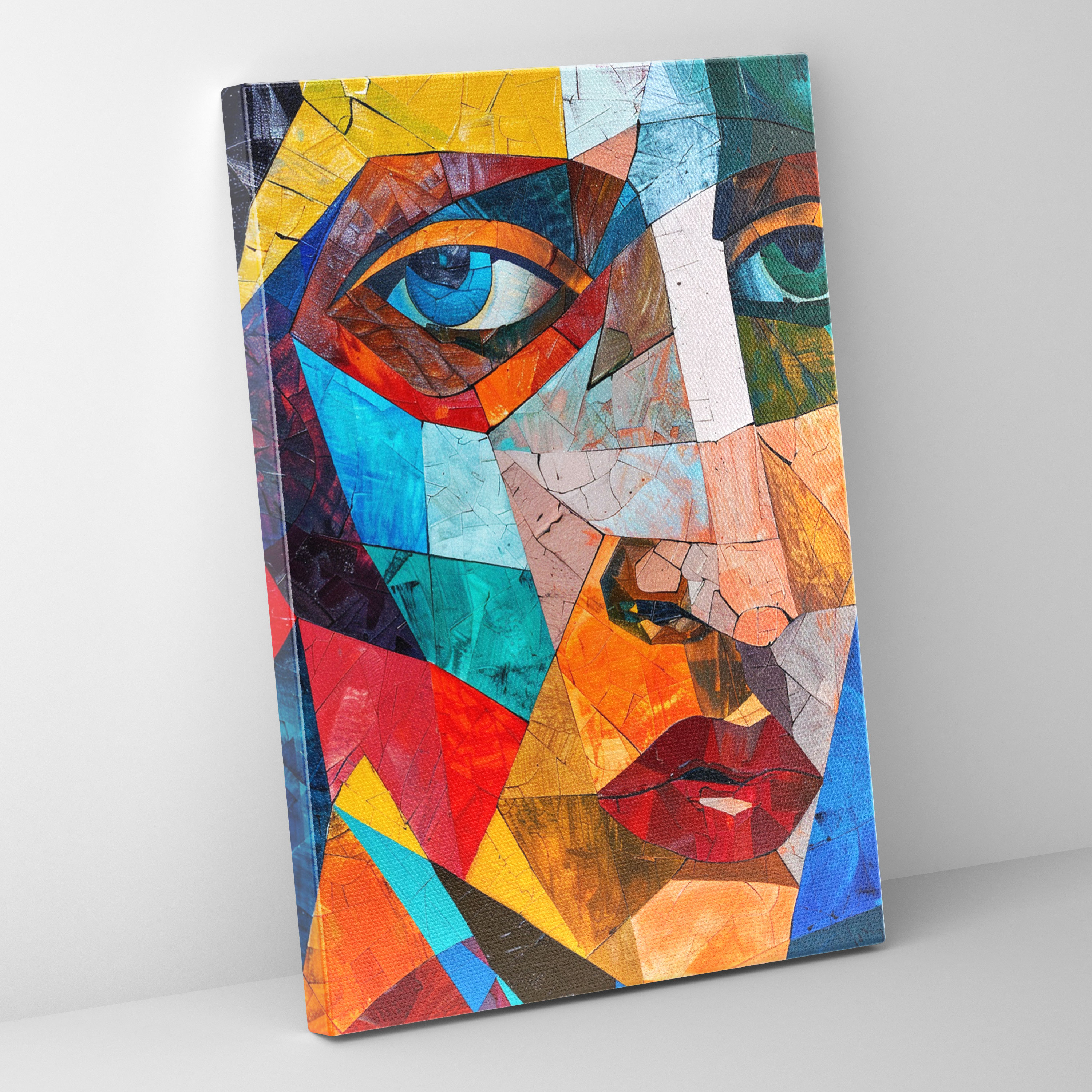 Bold Cubism Canvas Print - Cubism, Wall Decoration, Canvas, Home Decoration