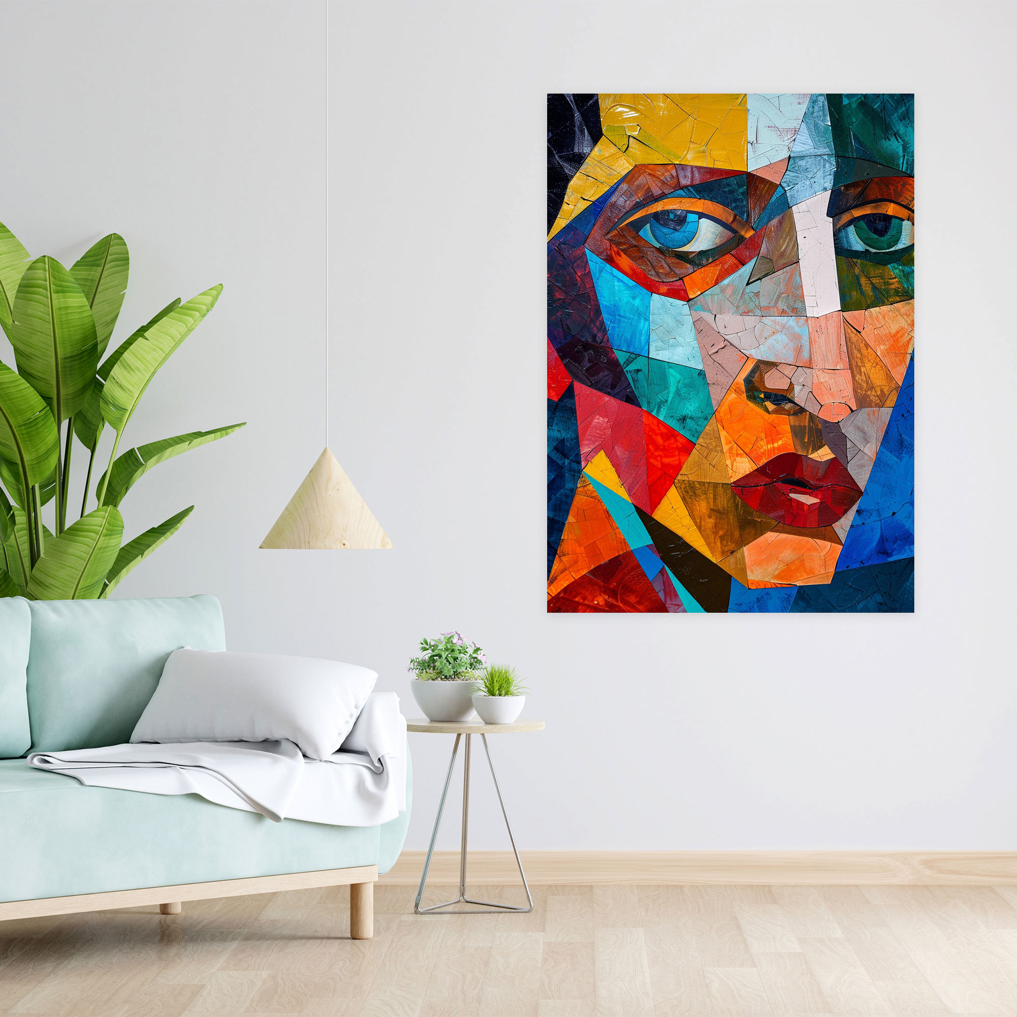 Bold Cubism Canvas Print - Cubism, Wall Decoration, Canvas, Home Decoration