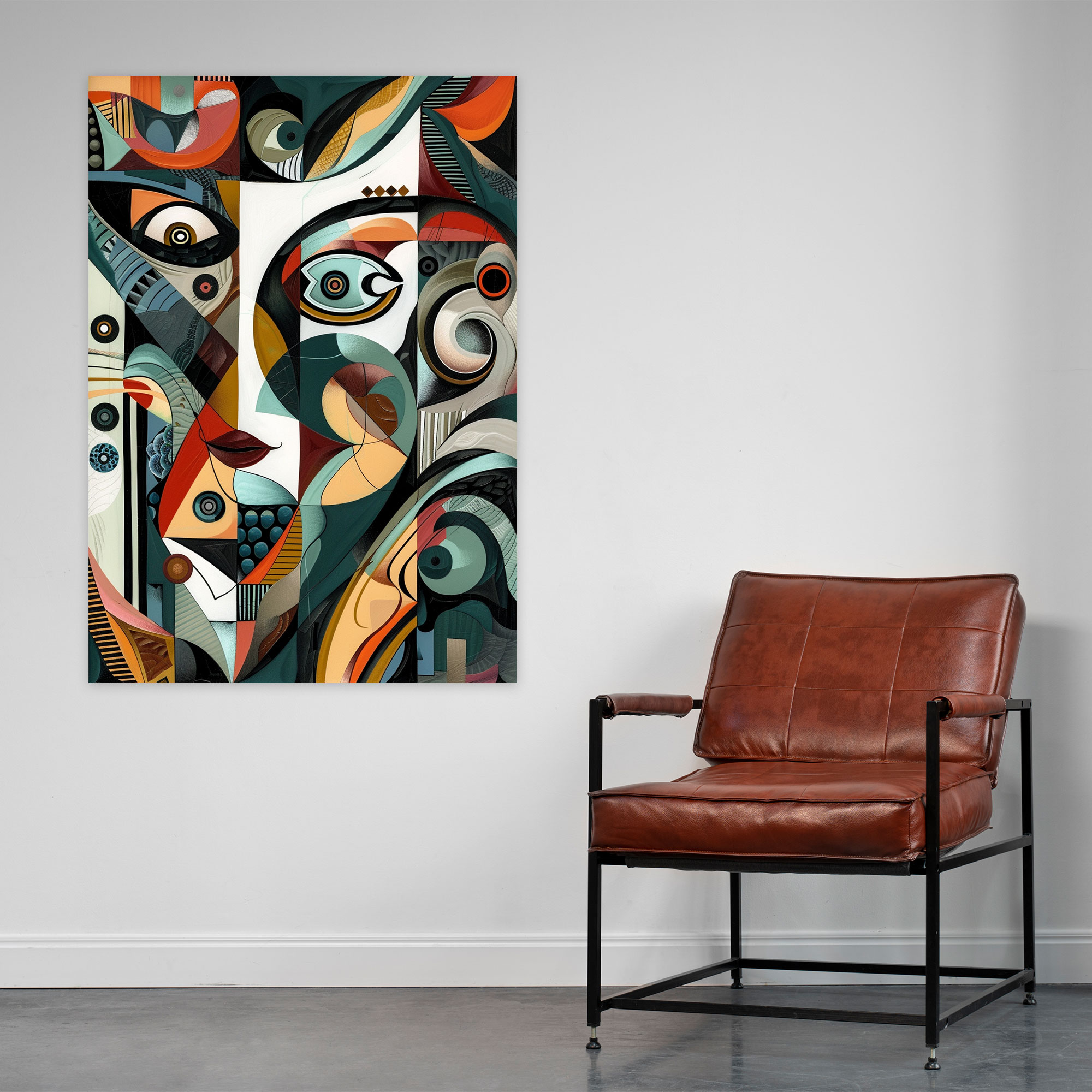 Intricate Cubism Wall Decoration - Cubism, Home Decoration, Wall Decoration, Canvas Wall Art