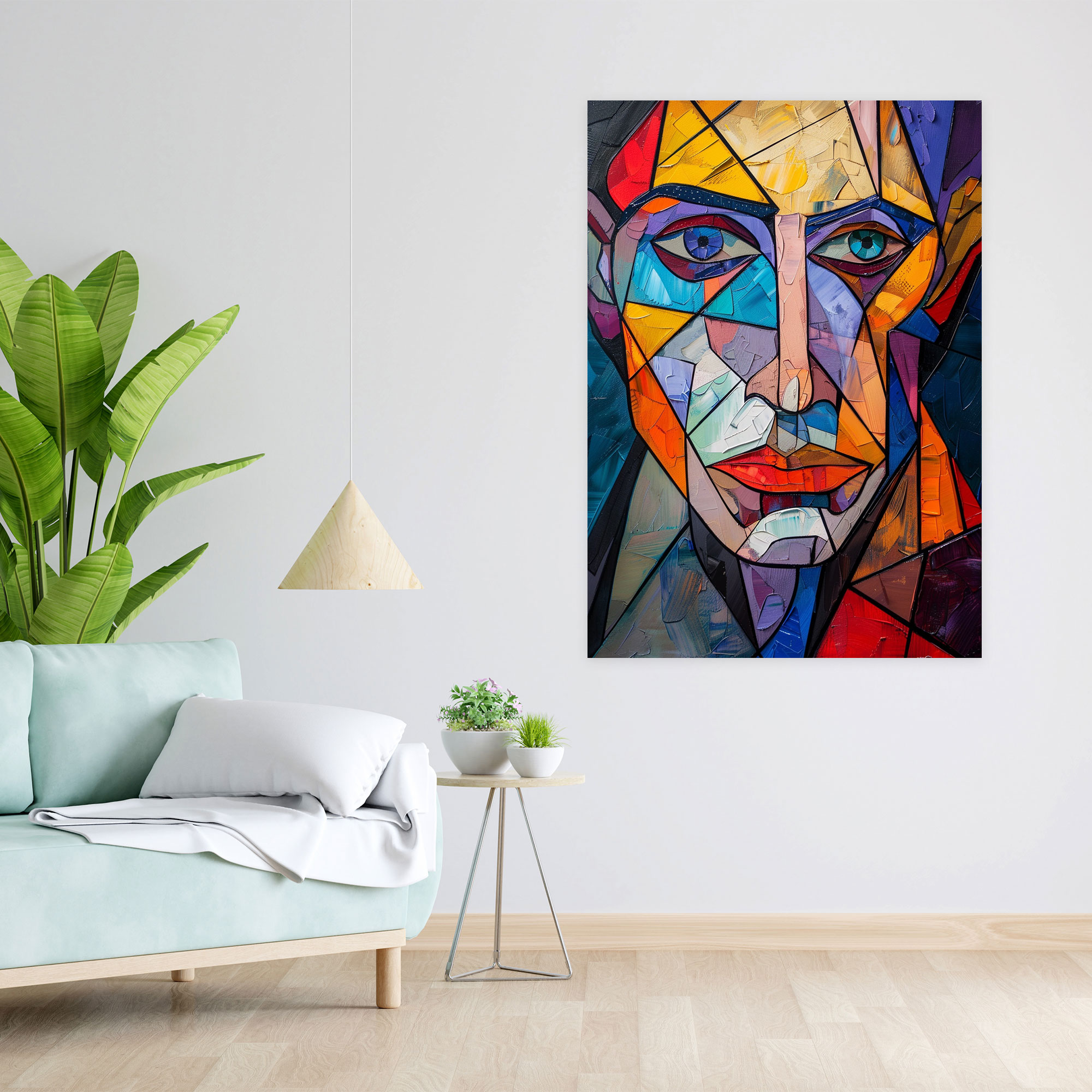 Cubism Wall Art - Picasso Inspired Canvas Print - Cubism, Canvas Wall Art, Picasso Inspired, Portrait