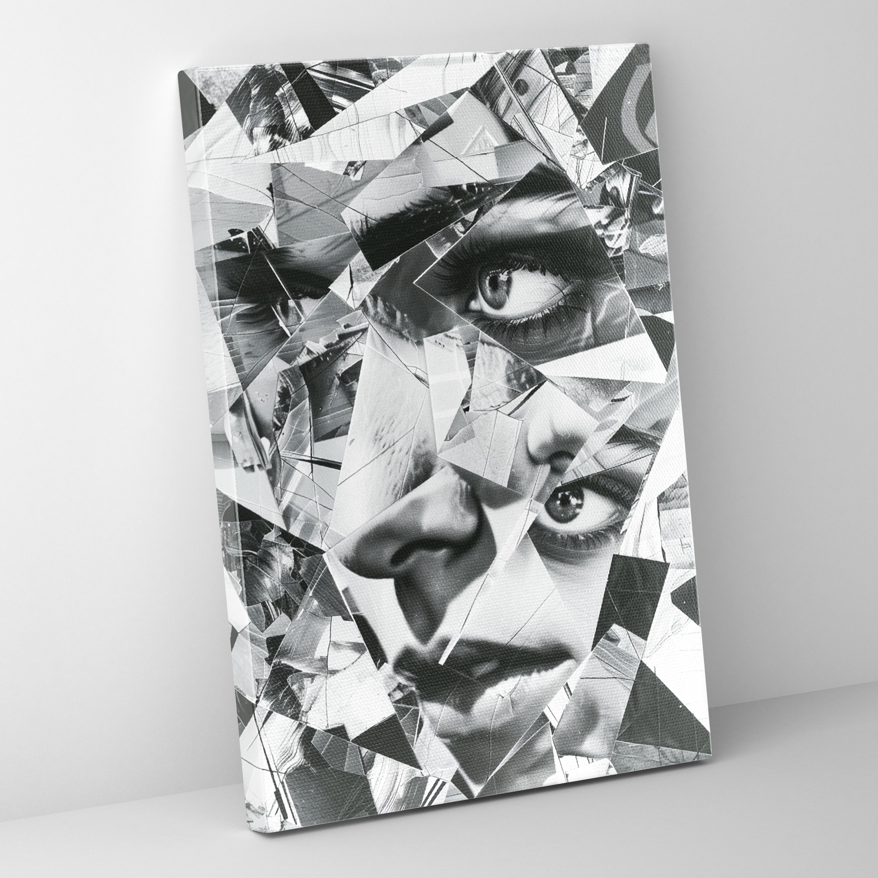 Cubism Fragmented Collage Canvas Print - Cubism, Canvas Print, Home Decoration, Canvas