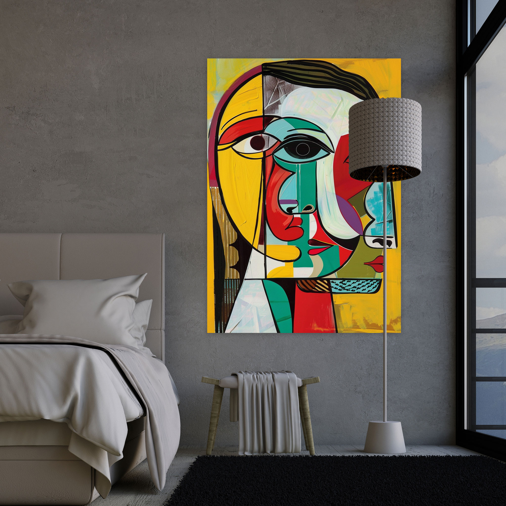 Cubism Picasso Figures Canvas Print - Cubism, Canvas Wall Art, Wall Decoration, Home Decoration