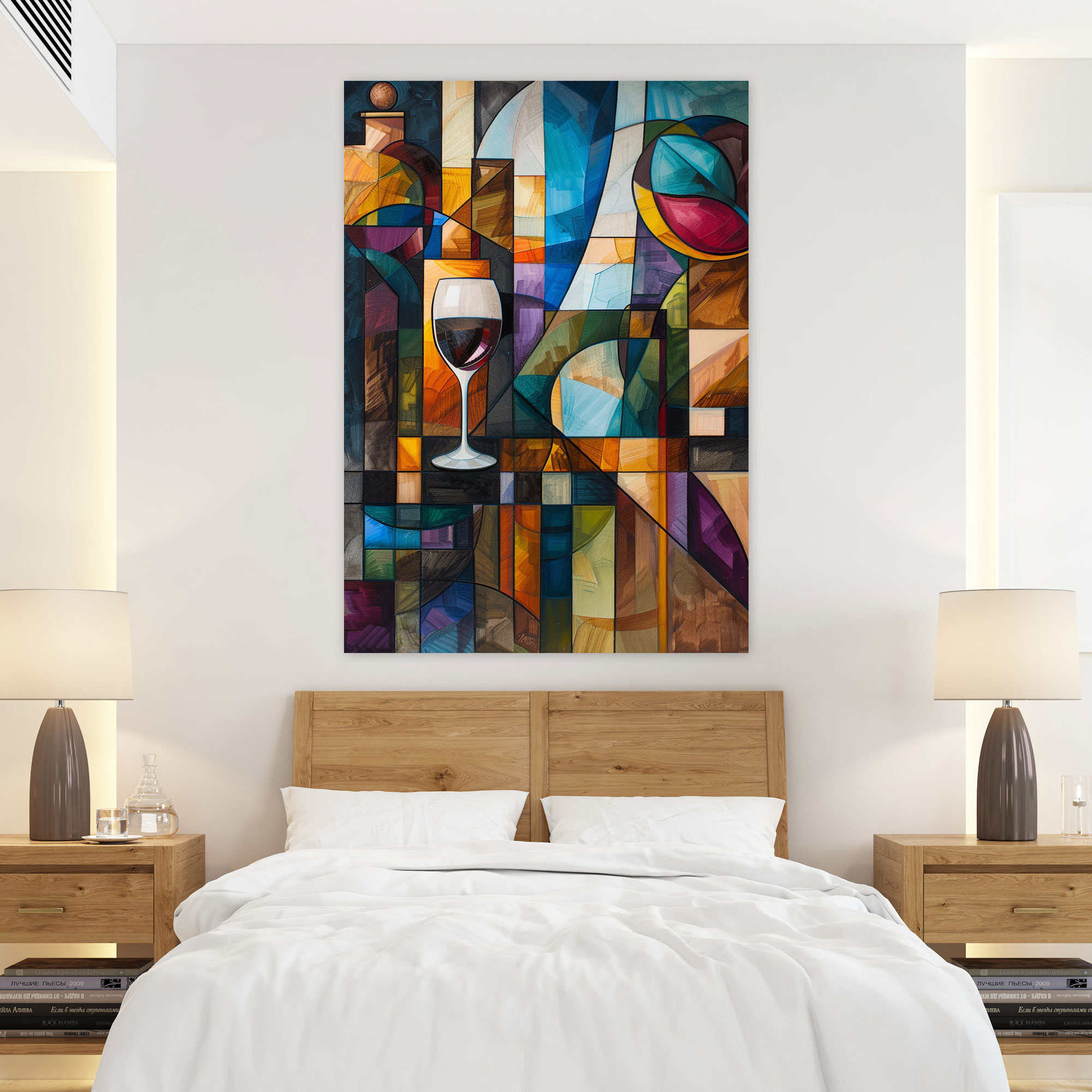 Cubism Cityscape Interpretation Wall Art - Cubism, Canvas, Wall Art, Canvas Wall Art