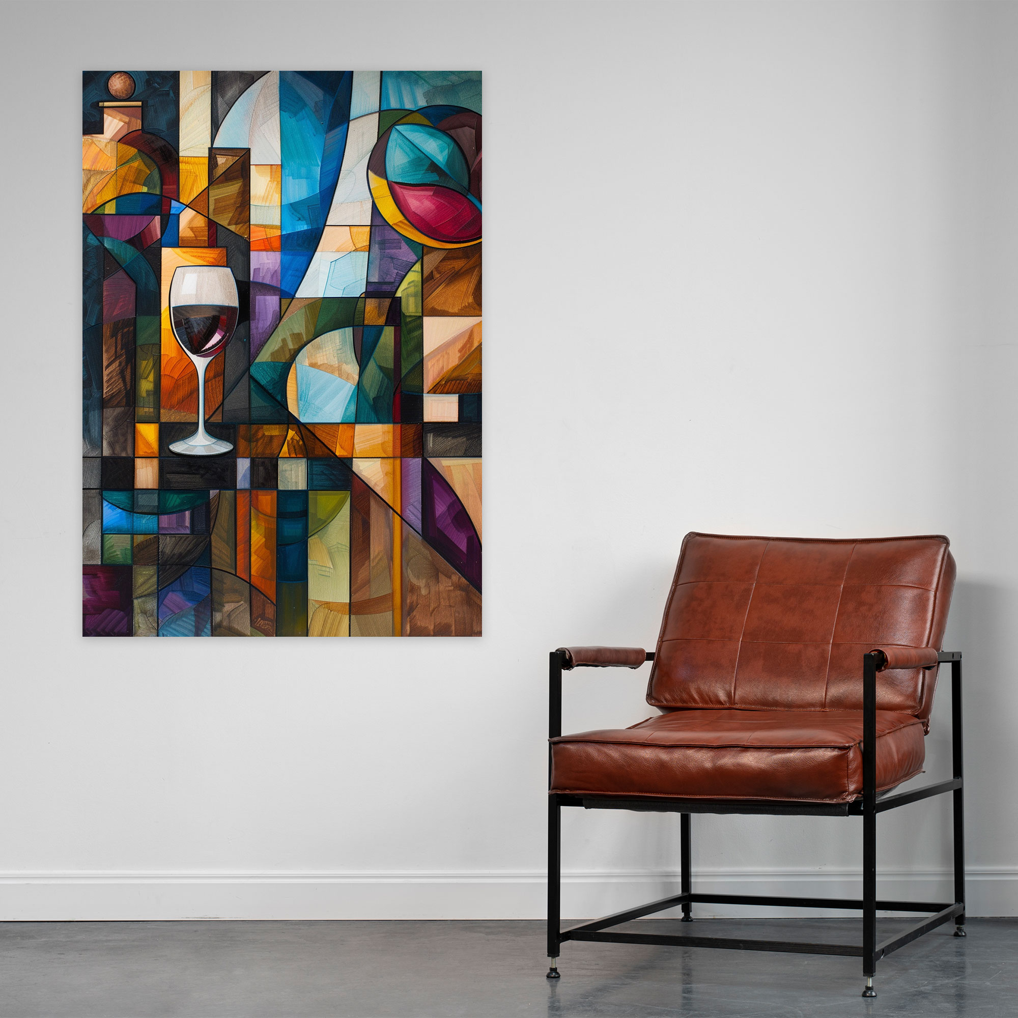 Cubism Cityscape Interpretation Wall Art - Cubism, Canvas, Wall Art, Canvas Wall Art