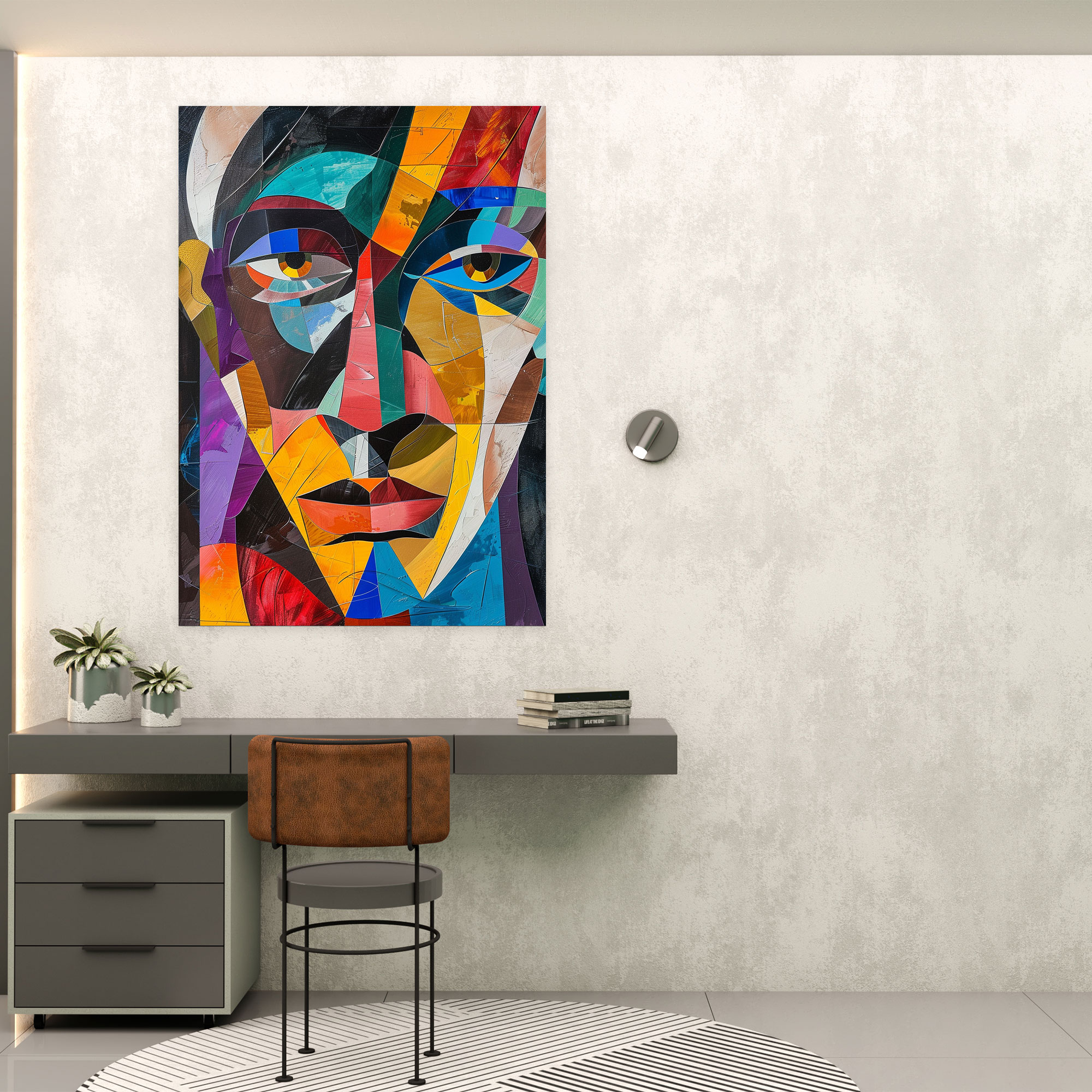 Cubism Overlapping Elements Wall Decoration - Cubism, Cubism, Home Decoration, Wall Decoration