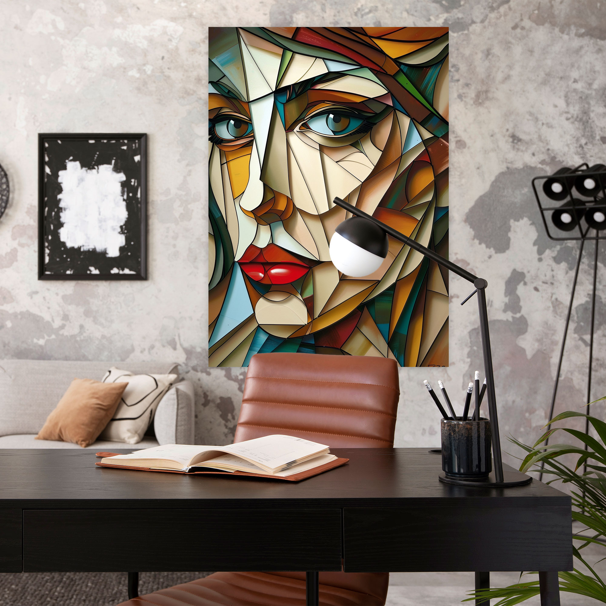Cubism Classic Portrait Wall Art - Cubism, Canvas, Canvas Wall Art, Home Decoration
