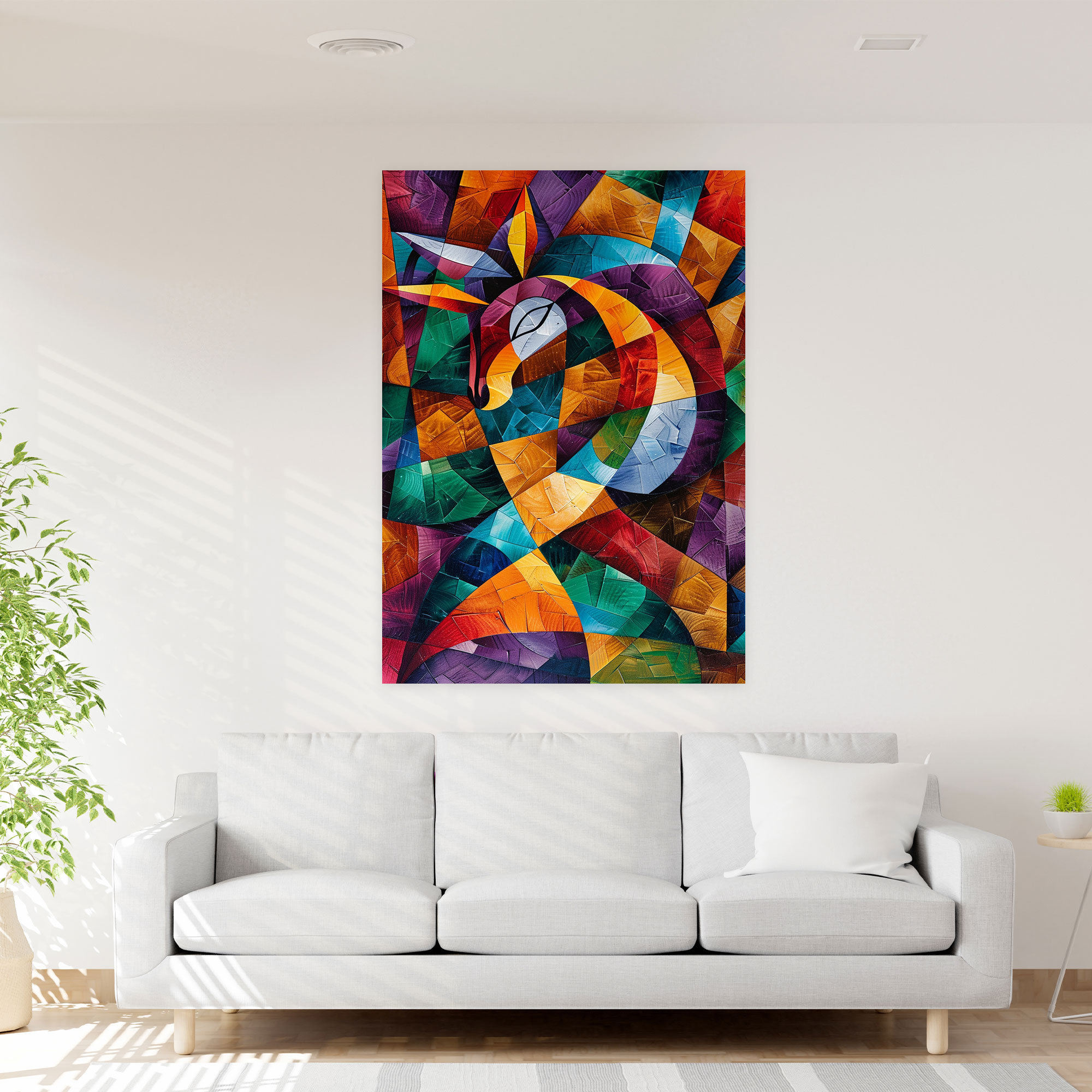Cubism Canvas Print - Cubism, Wall Art, Cubist Animals, Wall Decoration