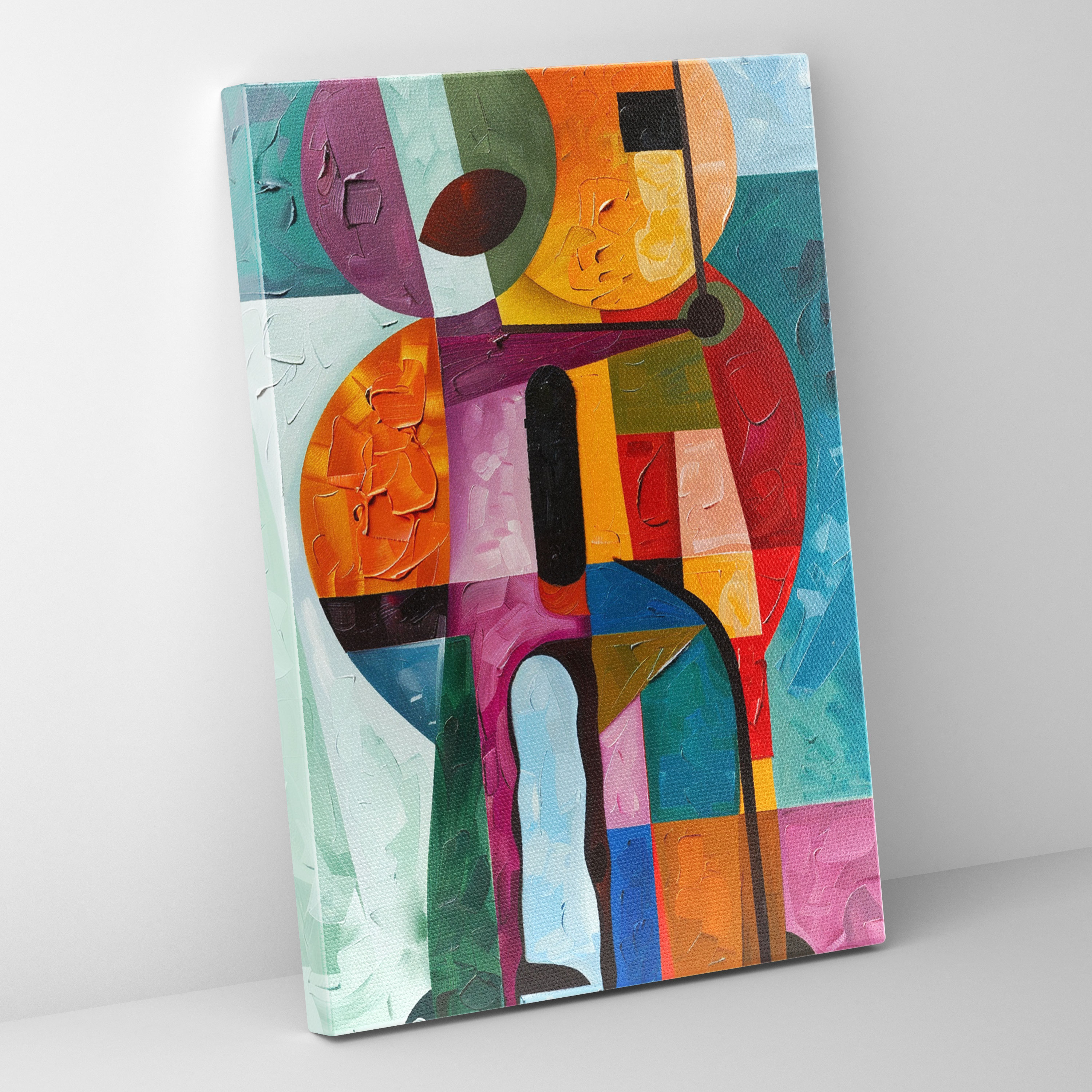 Cubism Canvas Print Wall Art - Cubism, Canvas Print, Wall Decoration, Bright Colors