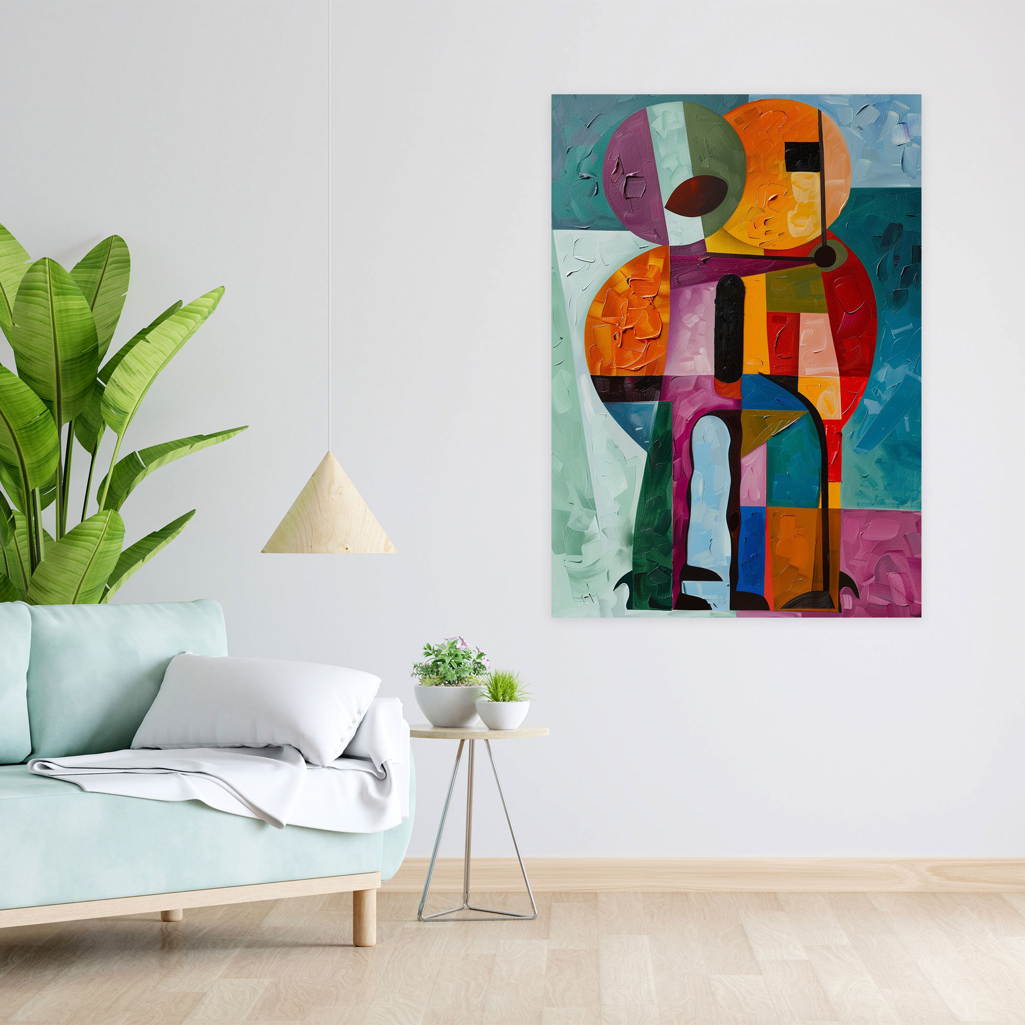 Cubism Canvas Print Wall Art - Cubism, Canvas Print, Wall Decoration, Bright Colors