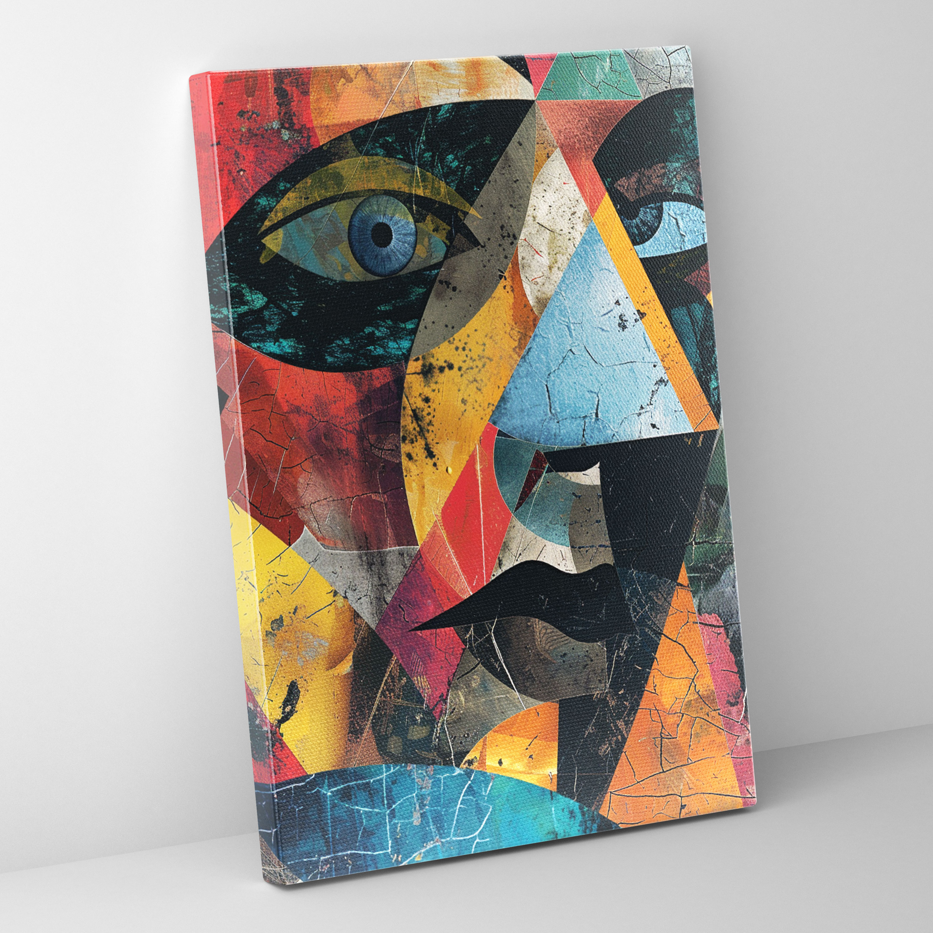 Cubism Collage Canvas Print - Cubism, Wall Decoration, Canvas, Canvas Wall Art