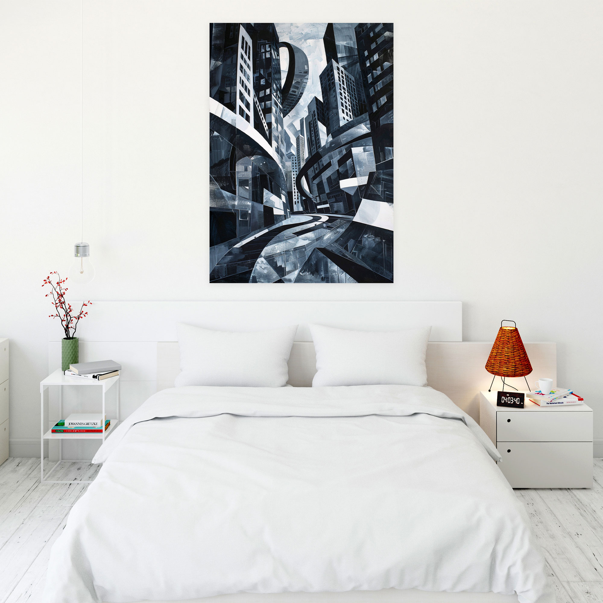 Cubism Cityscape Wall Decoration - Cubism, Canvas, Home Decoration, Cubism