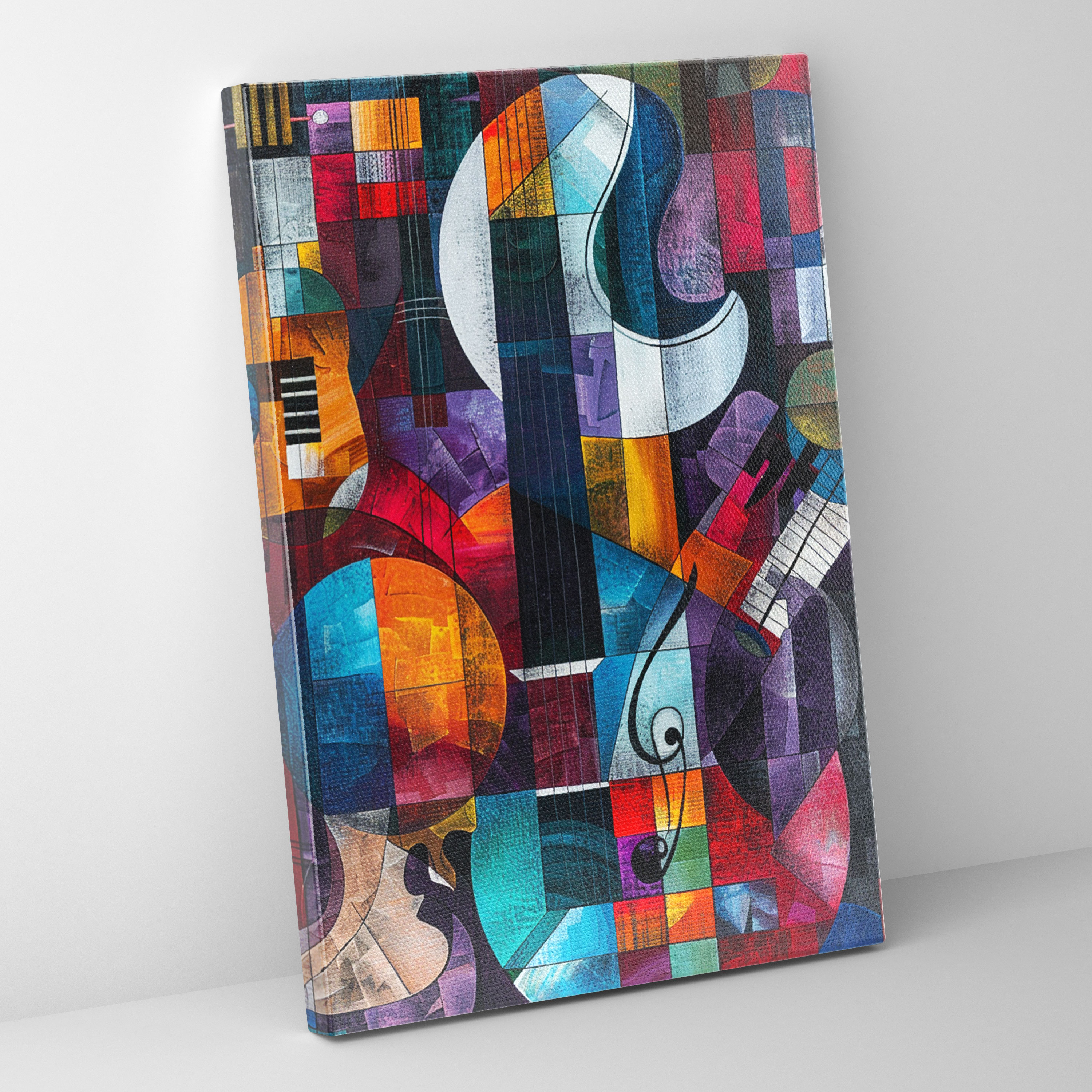 Cubism Music Wall Art - Cubism, Wall Art, Canvas Wall Art, Canvas