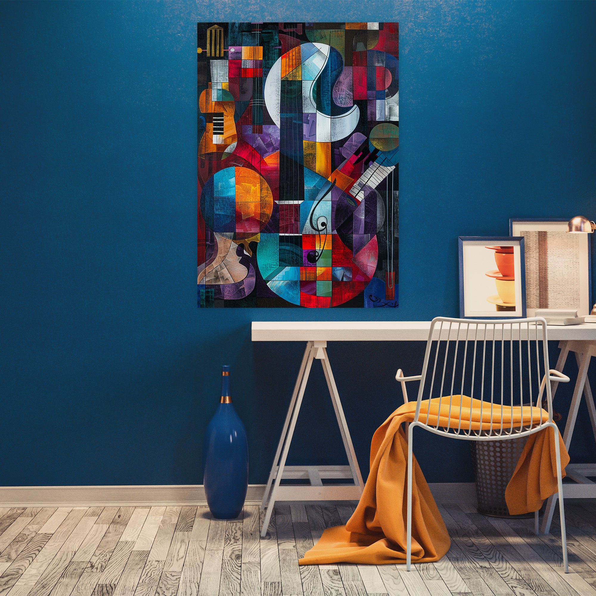 Cubism Music Wall Art - Cubism, Wall Art, Canvas Wall Art, Canvas