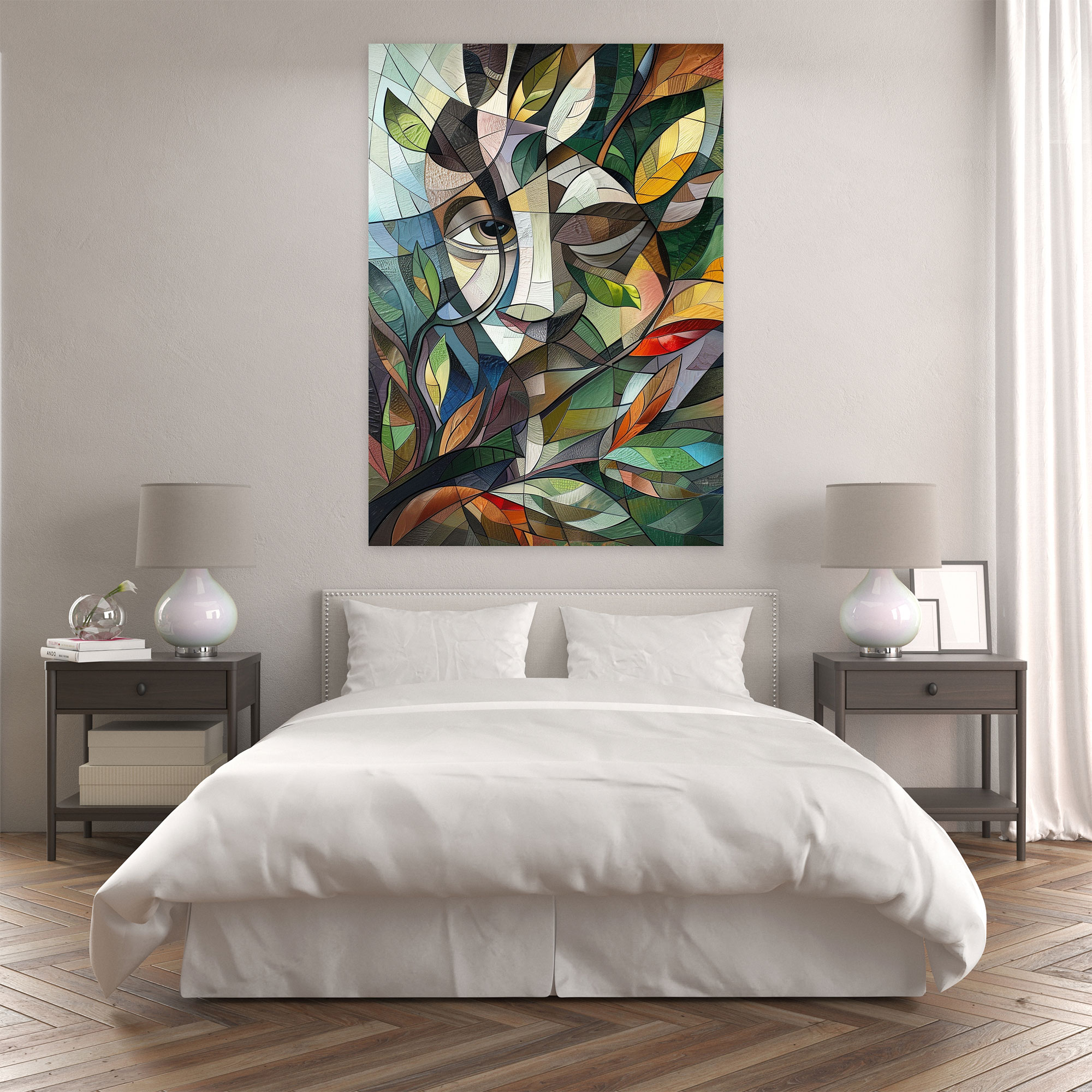 Cubism Nature Canvas Print - Cubism, Canvas Print, Canvas Wall Art, Wall Art