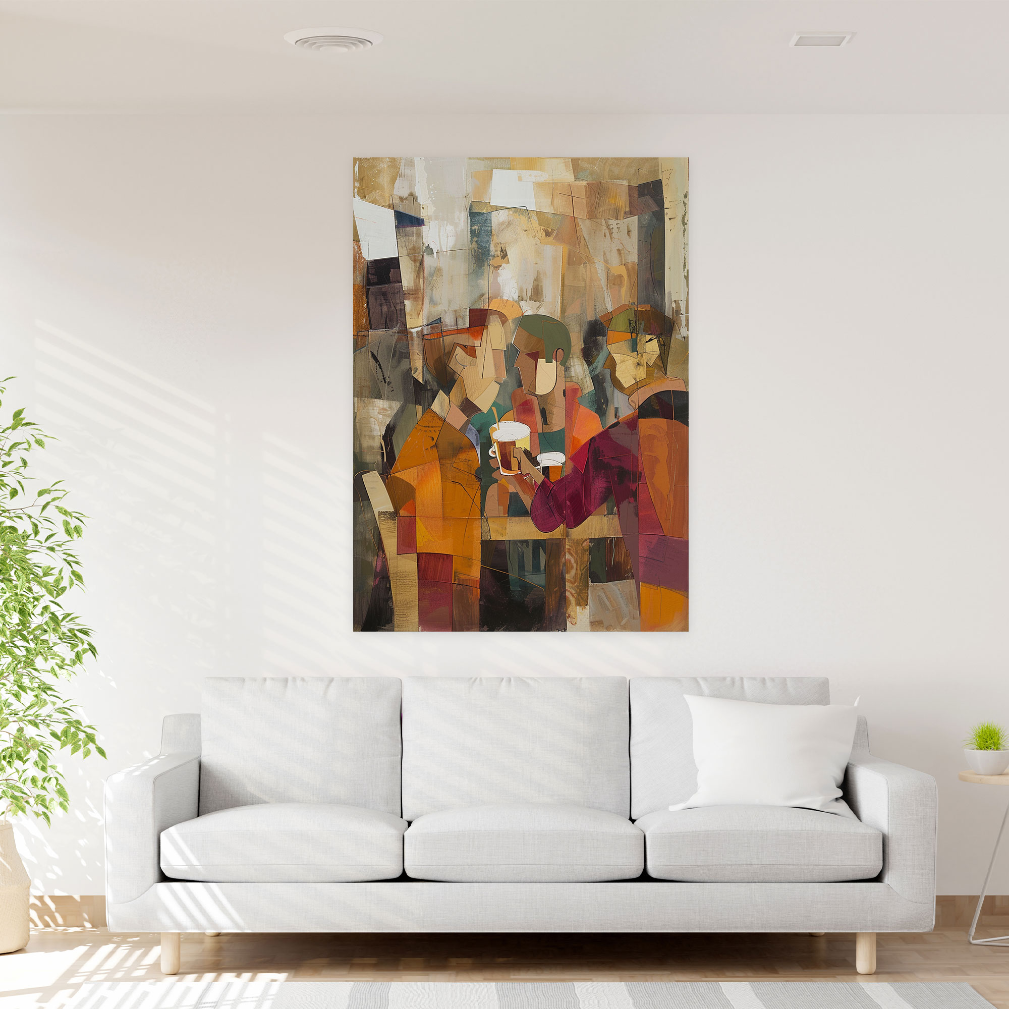 Cubism Figures Wall Art - Cubism, Canvas, Canvas Wall Art, Home Decoration