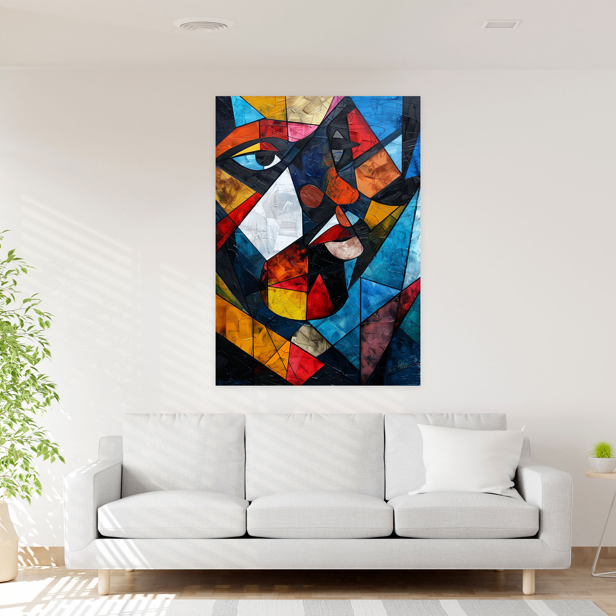 Cubism Abstract Canvas Print - Cubism, Canvas Print, Cubism, Bold Colors