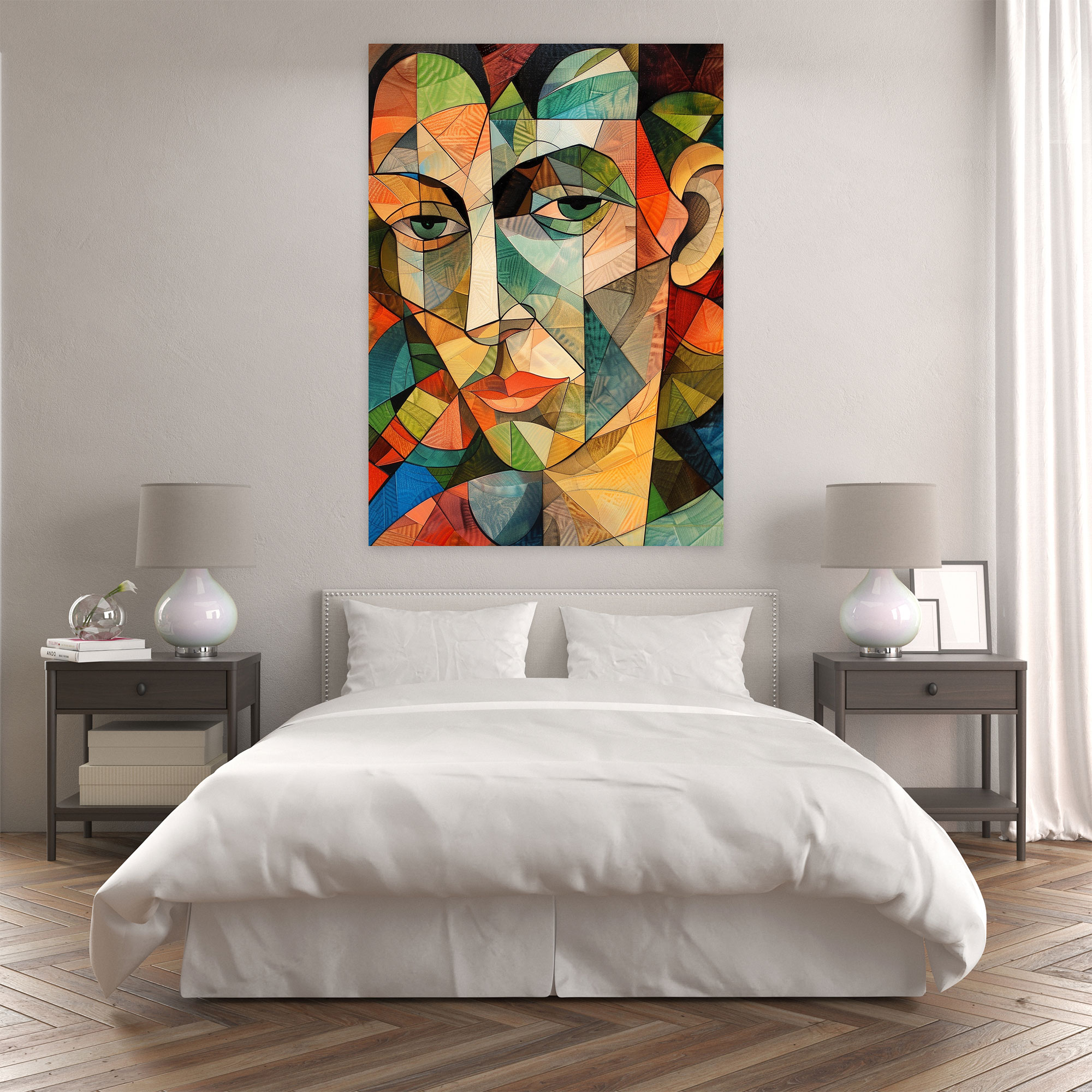 Geometric Cubism Wall Art - Cubism, Cubism, Canvas Print, Geometric Shapes
