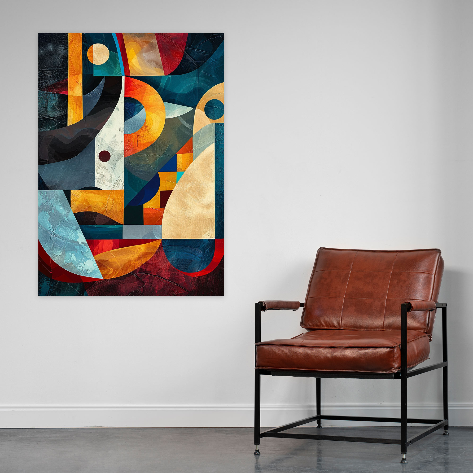 Cubism Explosion Canvas Print - Cubism, Home Decoration, Wall Art, Canvas Wall Art