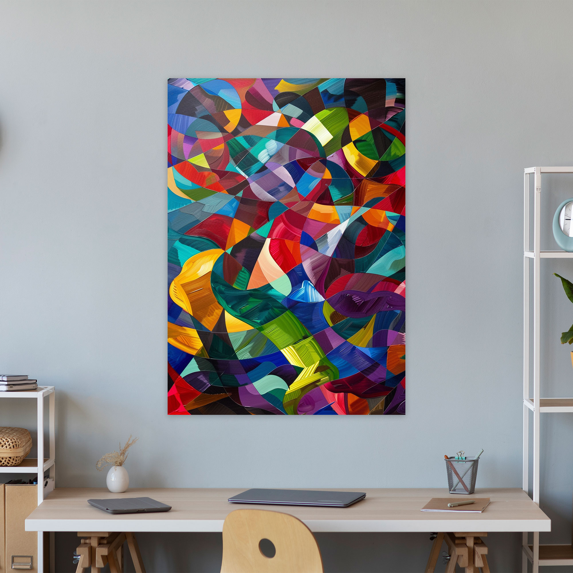 Cubism Motion Canvas Print - Cubism, Cubism, Home Decoration, Canvas Print