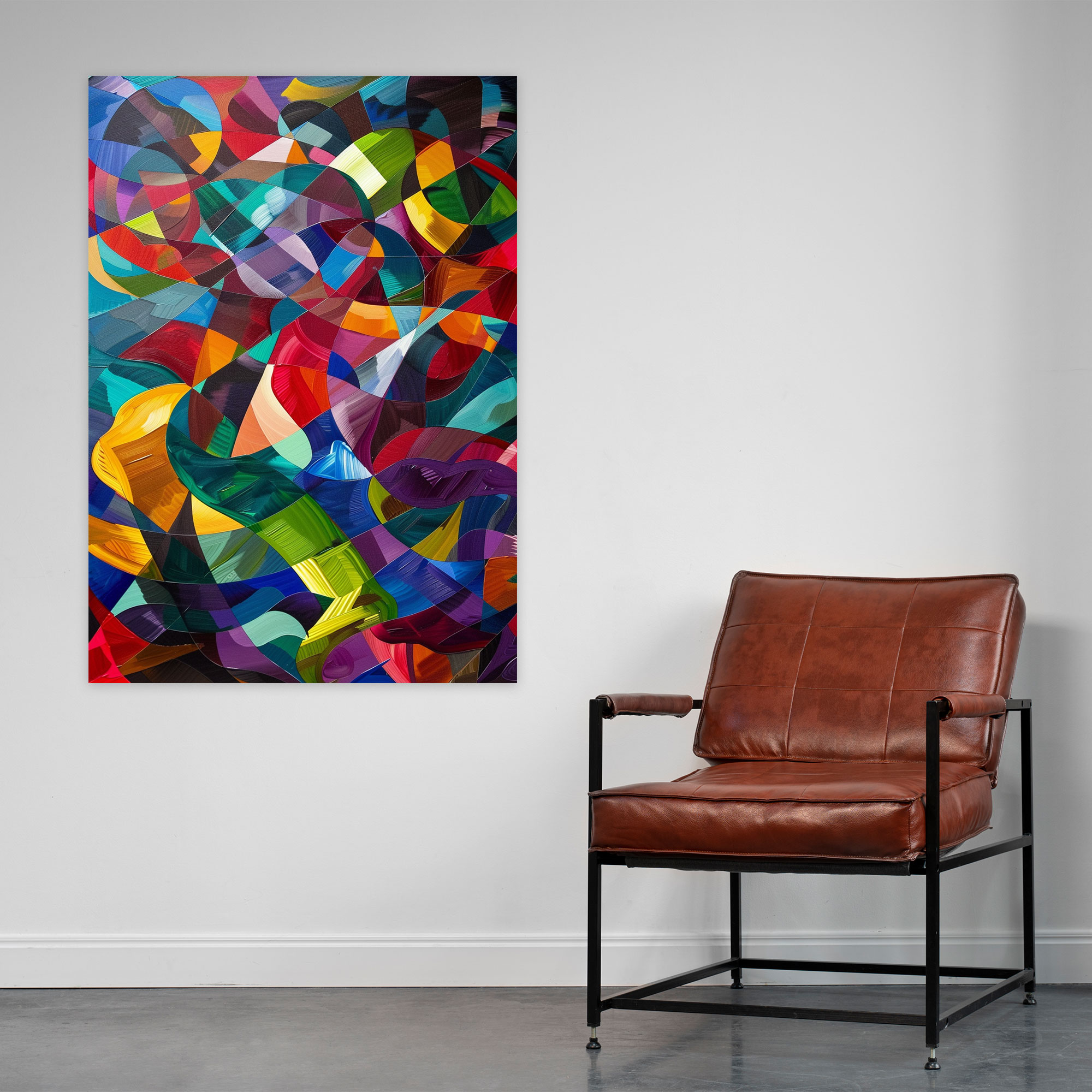 Cubism Motion Canvas Print - Cubism, Cubism, Home Decoration, Canvas Print